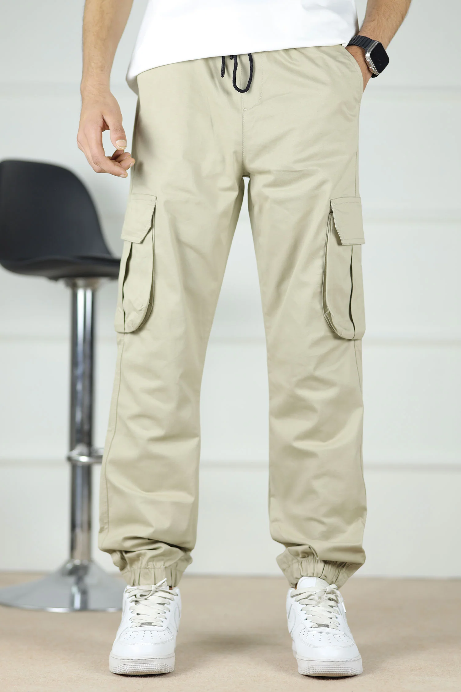 Turbo DrawString Pockets Cotton Cargo Trouser - Image 17