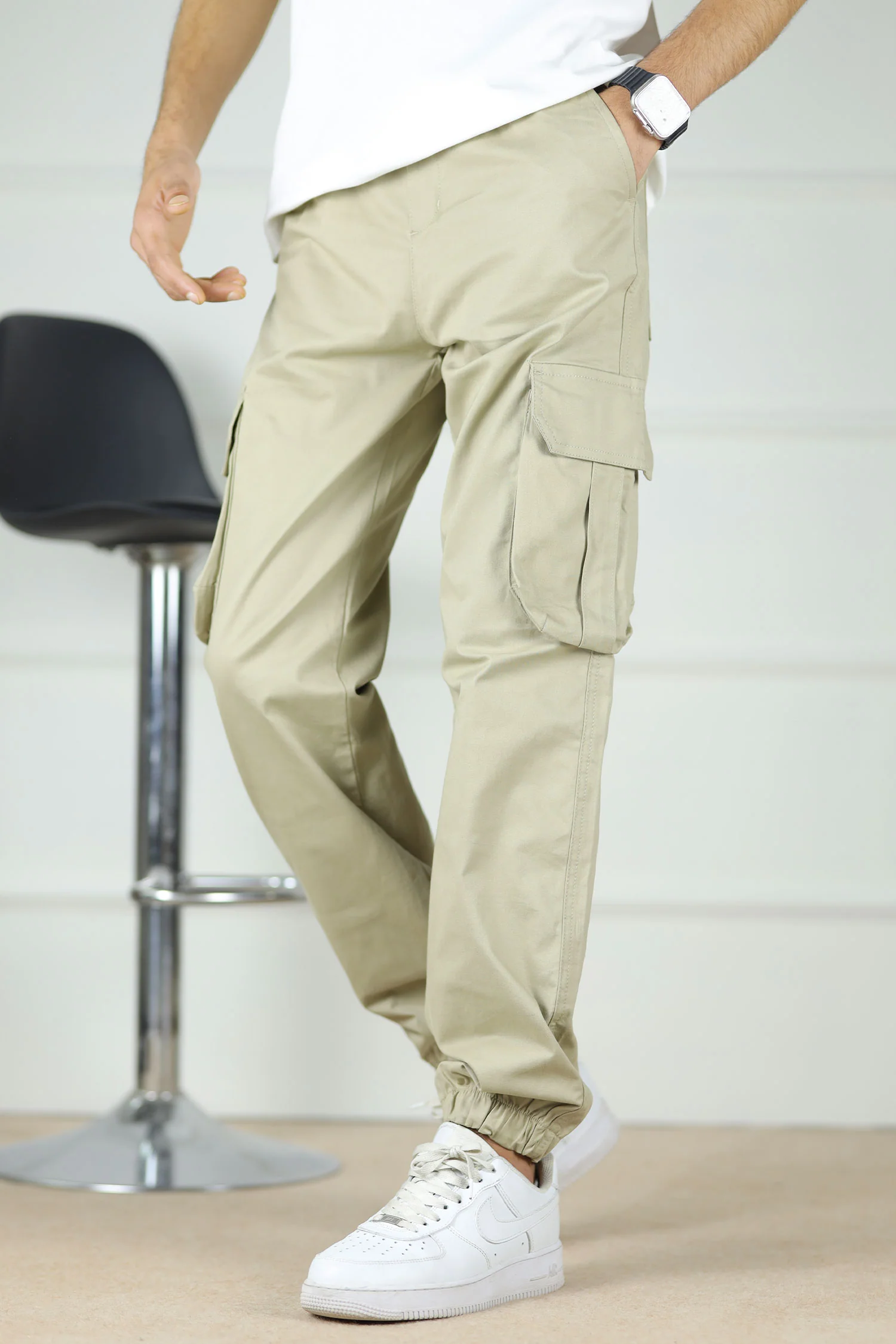 Turbo DrawString Pockets Cotton Cargo Trouser - Image 18