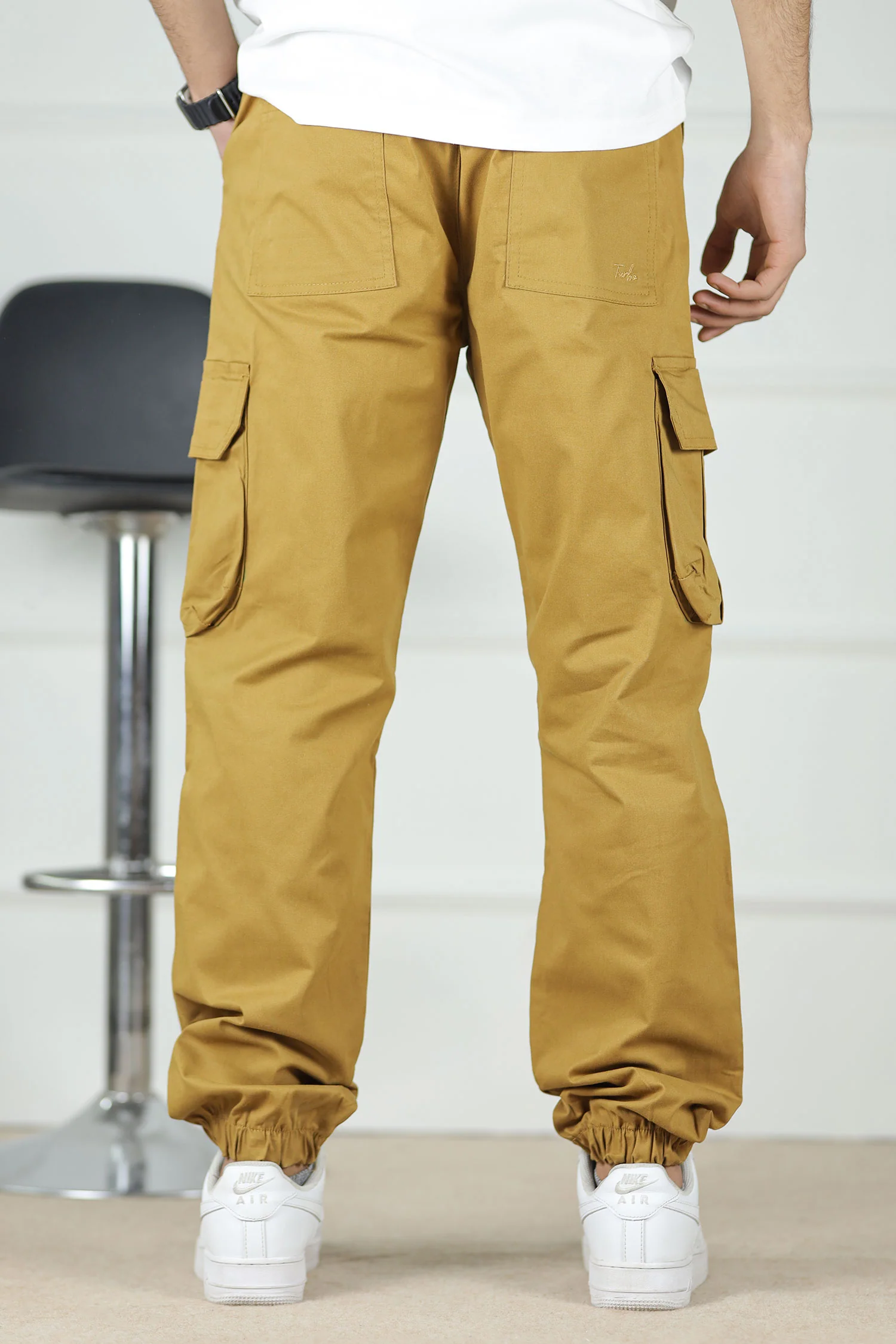 Turbo DrawString Pockets Cotton Cargo Trouser - Image 4
