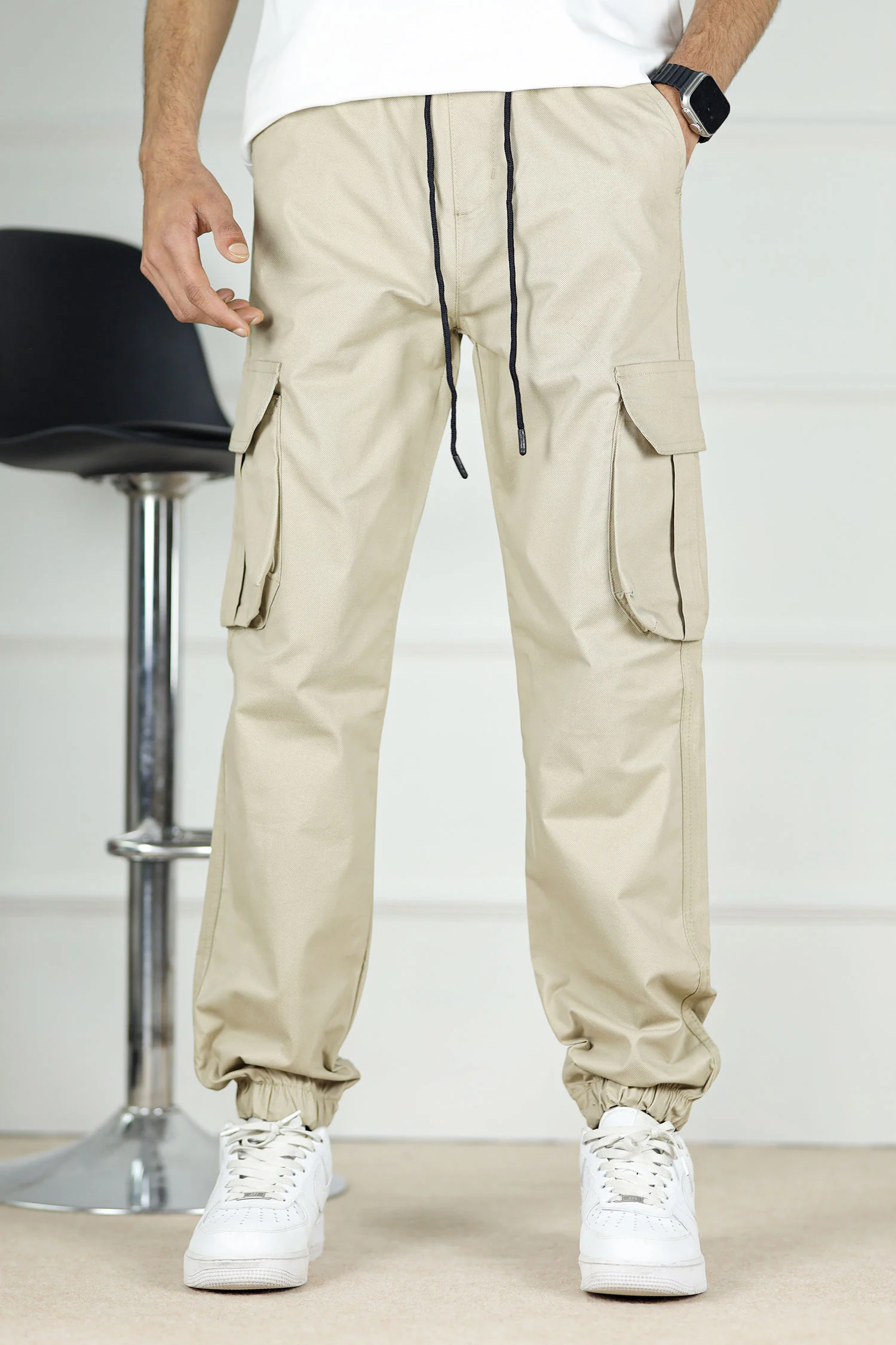 Turbo DrawString Pockets Cotton Cargo Trouser - Image 5