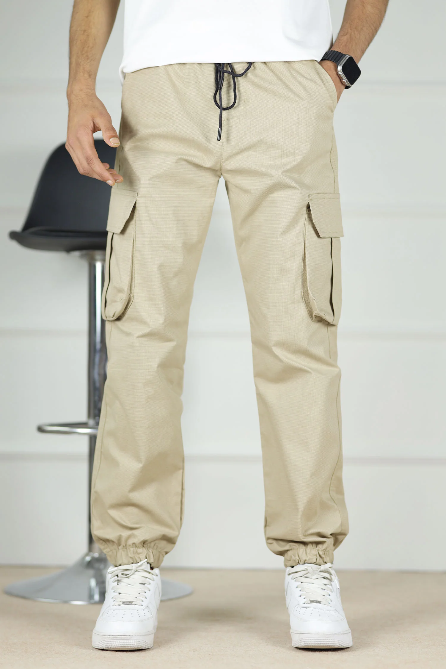 Turbo DrawString Pockets Cotton Cargo Trouser - Image 9