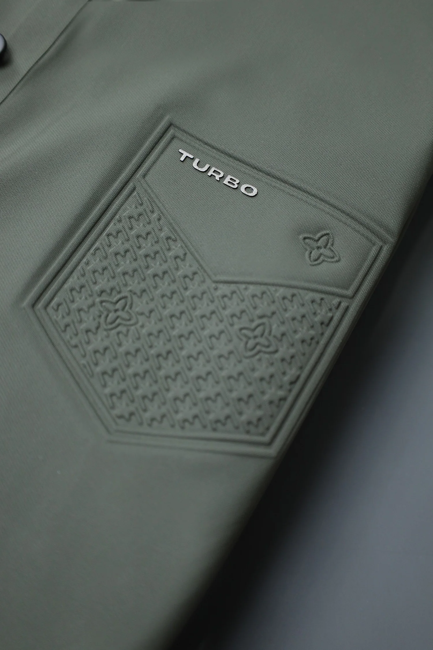 Turbo Embossed Pocket Motif Men's Polo Shirt - Image 10