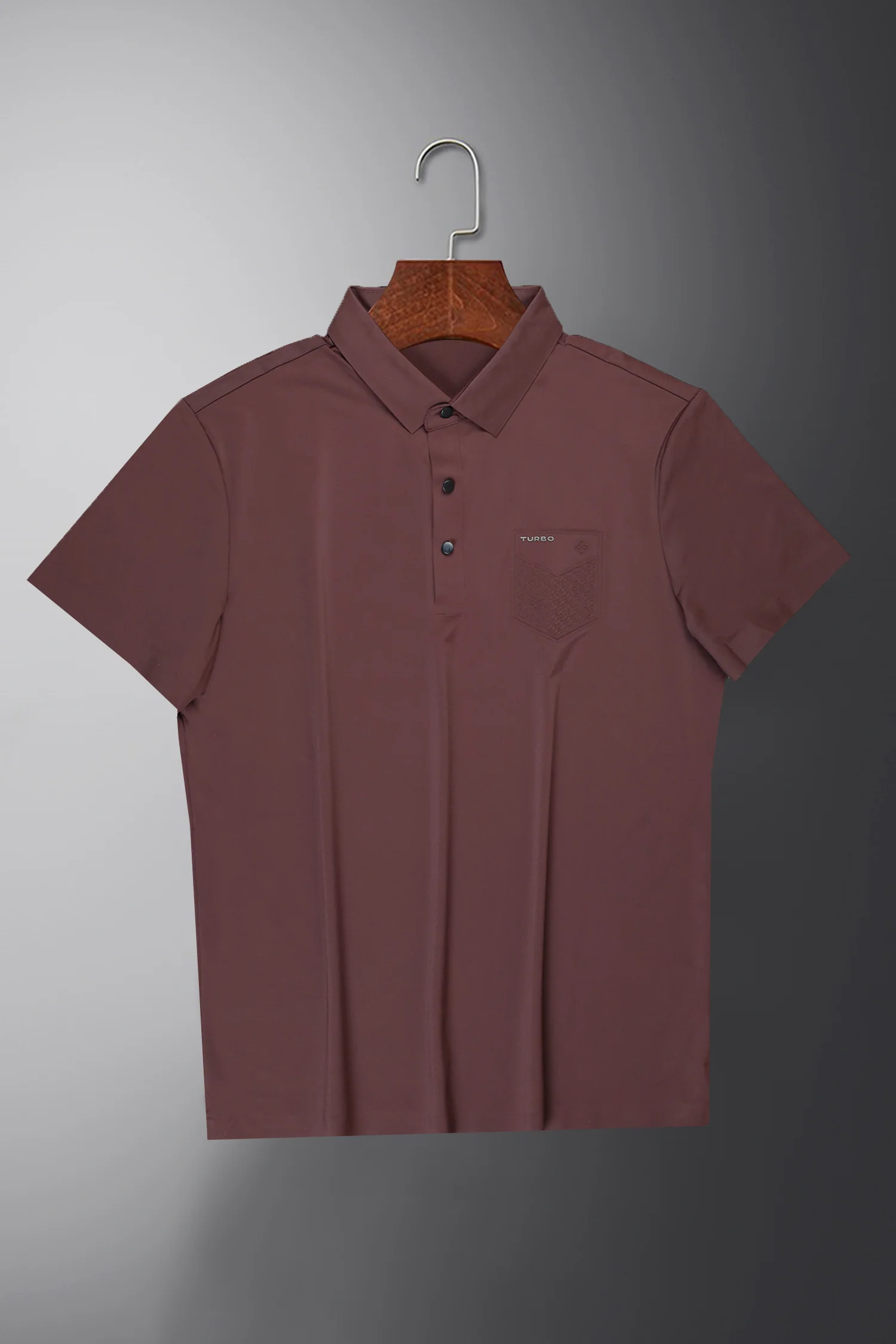 Turbo Embossed Pocket Motif Men's Polo Shirt - Image 4