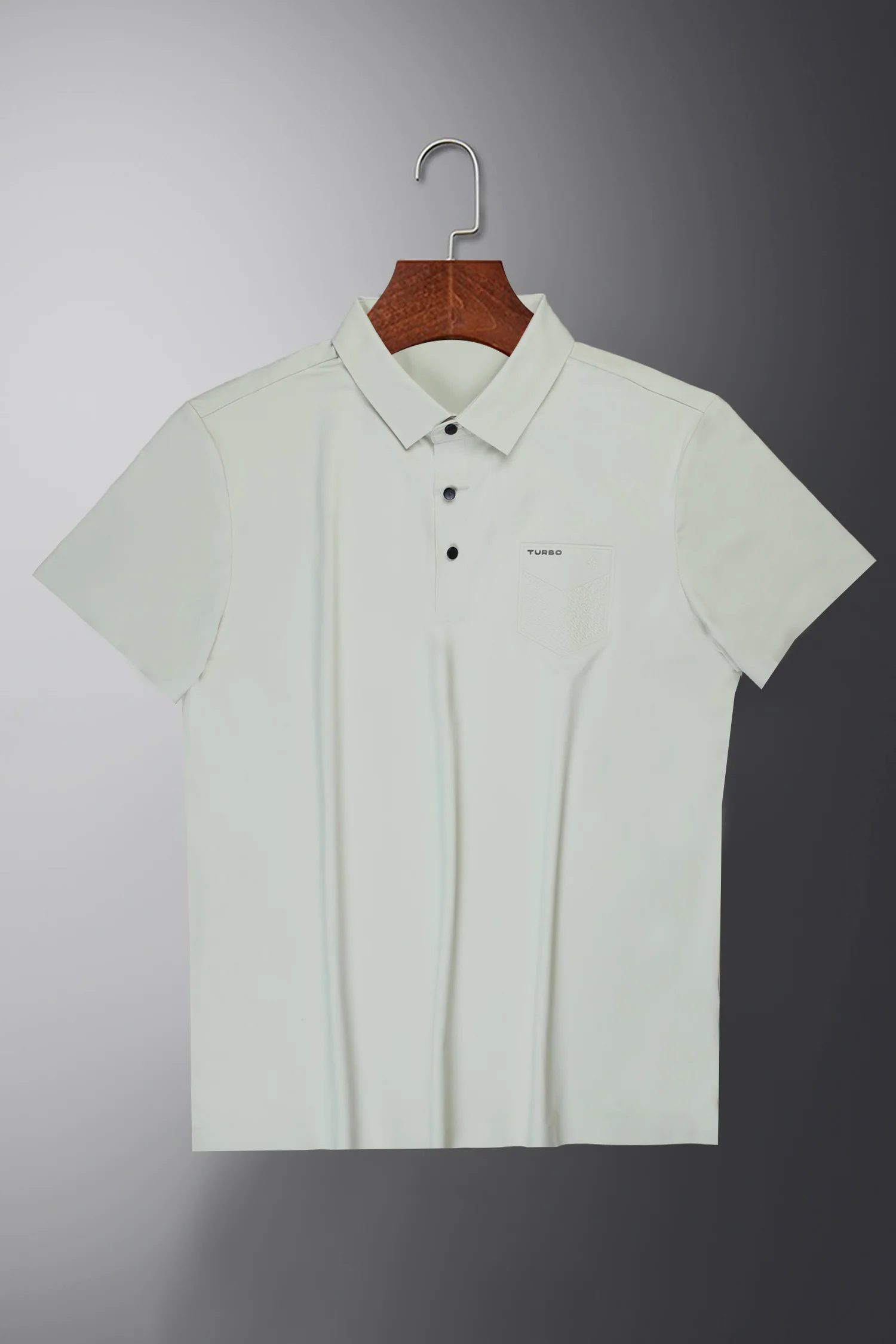 Turbo Embossed Pocket Motif Men's Polo Shirt - Image 4