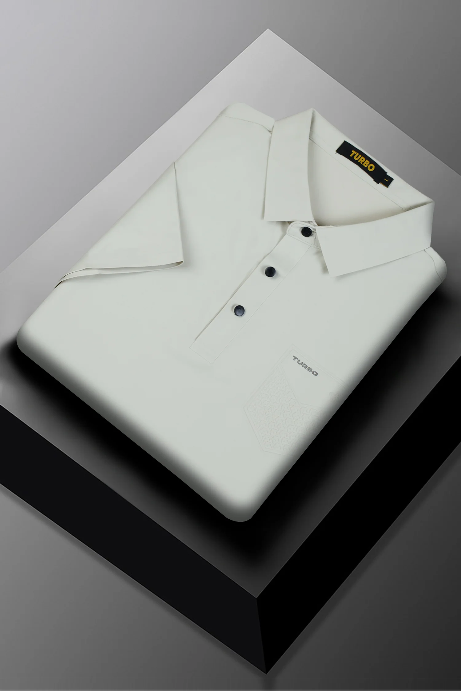 Turbo Embossed Pocket Motif Men's Polo Shirt - Image 5
