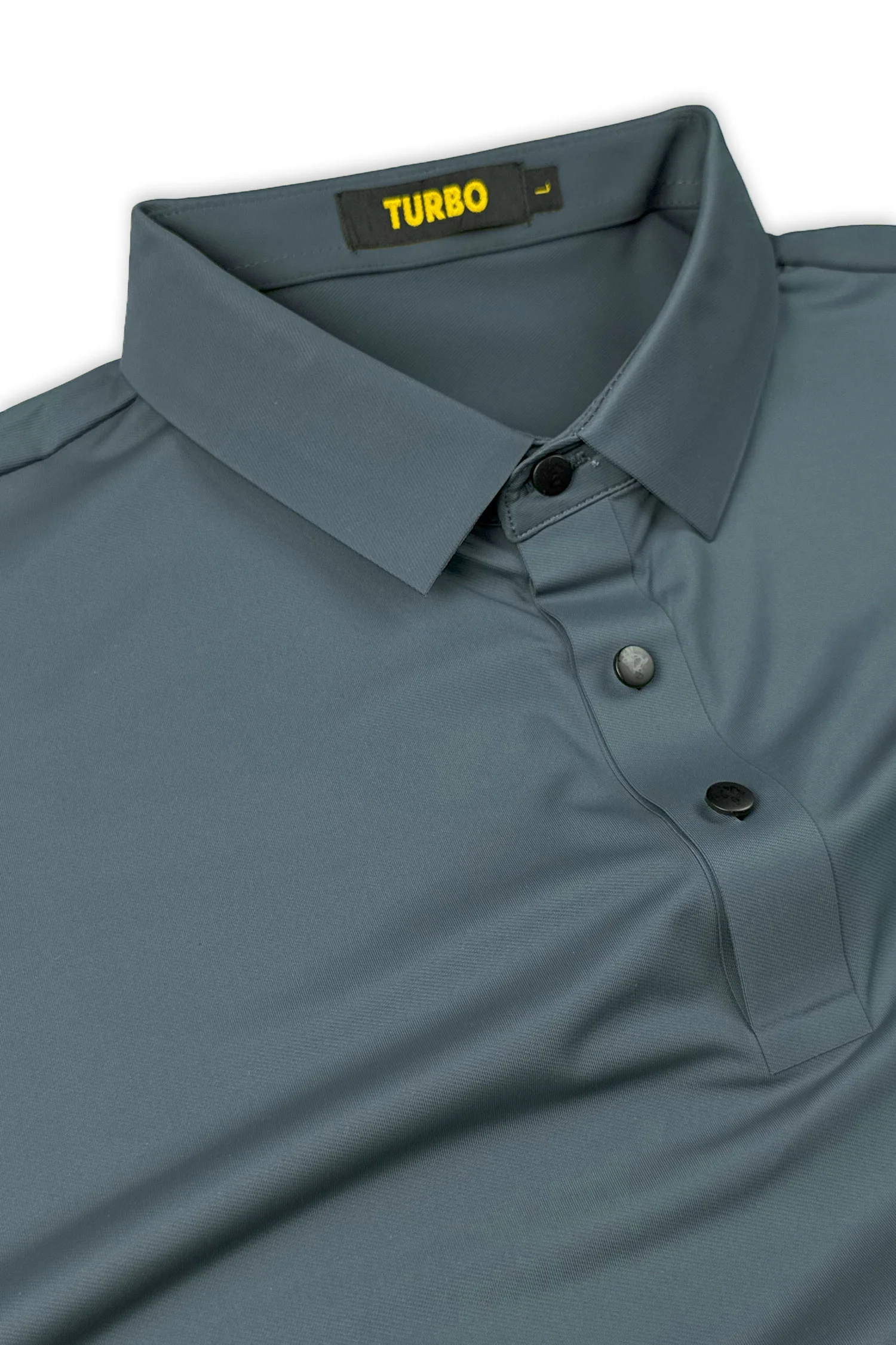 Turbo Embossed Pocket Motif Men's Polo Shirt In Zink - Image 2