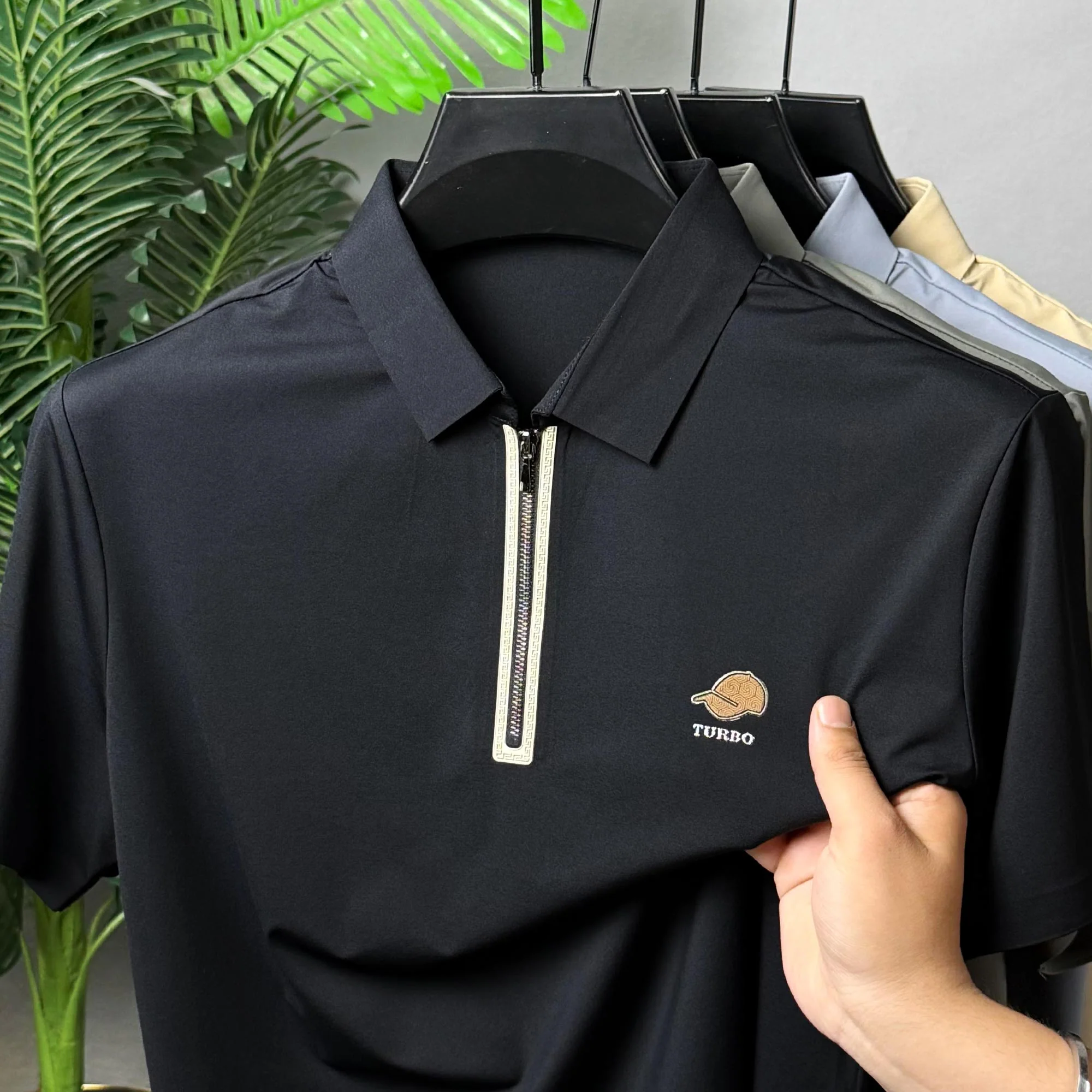 Turbo Embroidered Emblem Polo T-Shirt - Image 10