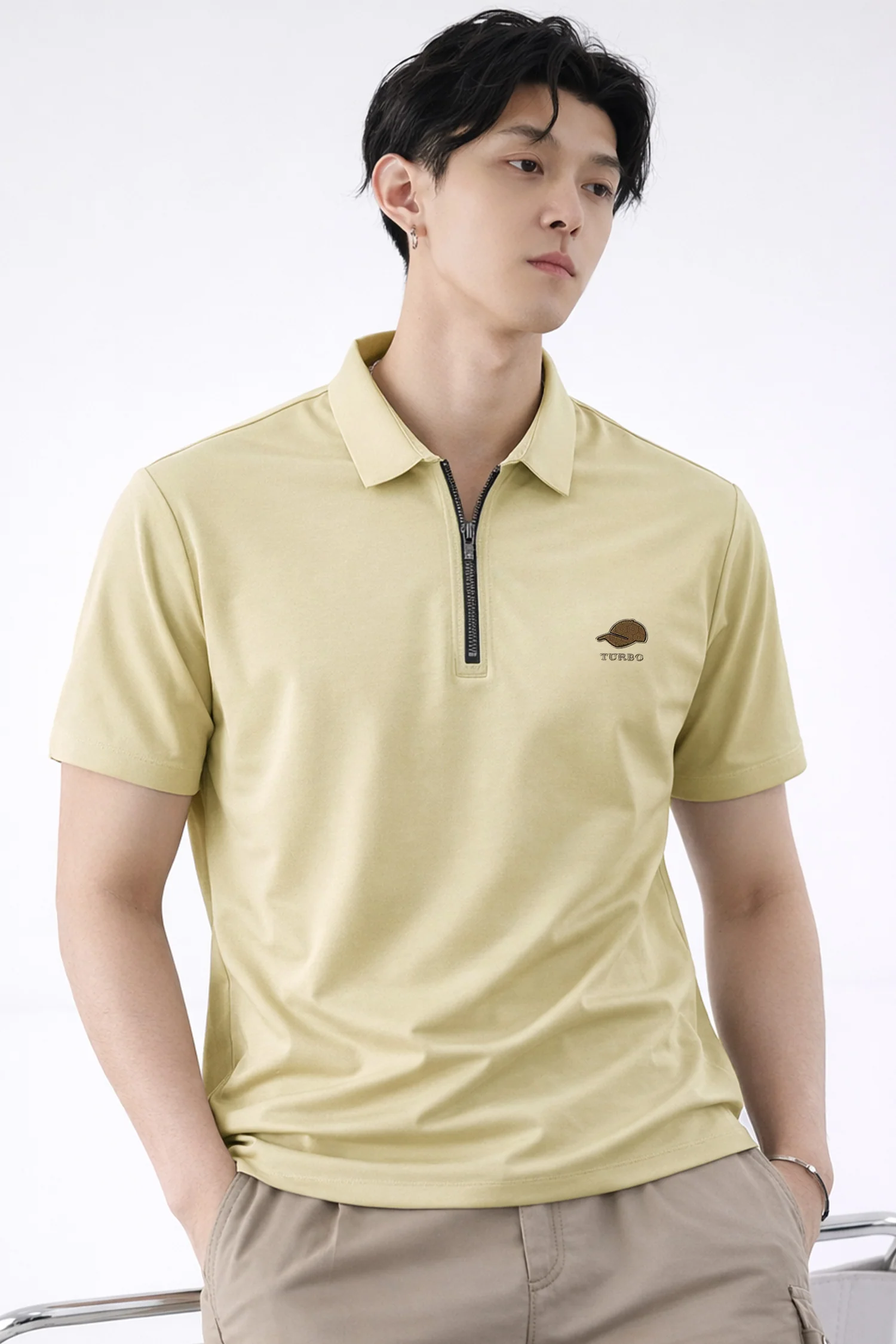 Turbo Embroidered Emblem Polo T-Shirt* - Image 5
