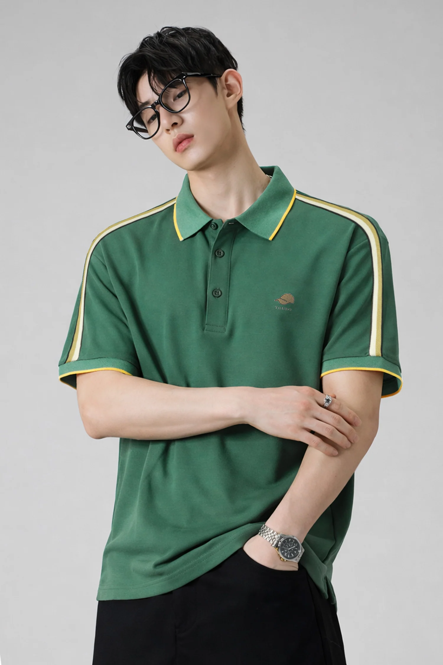 Turbo Emerald Edge Men's Polo Shirt*