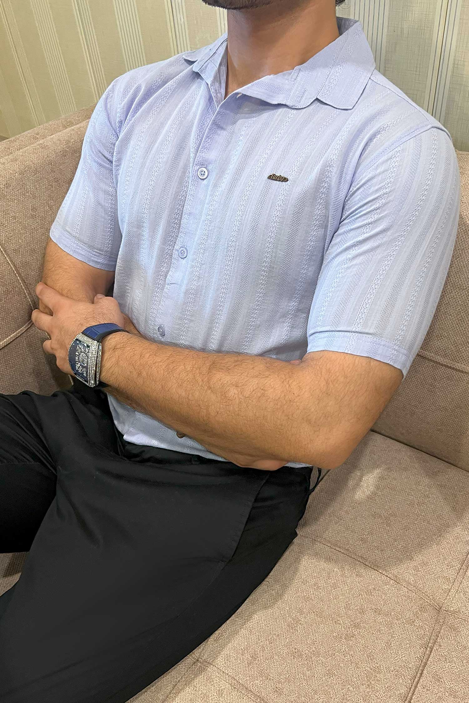 Turbo Endless Cool Embossed Casual Shirt - Image 12