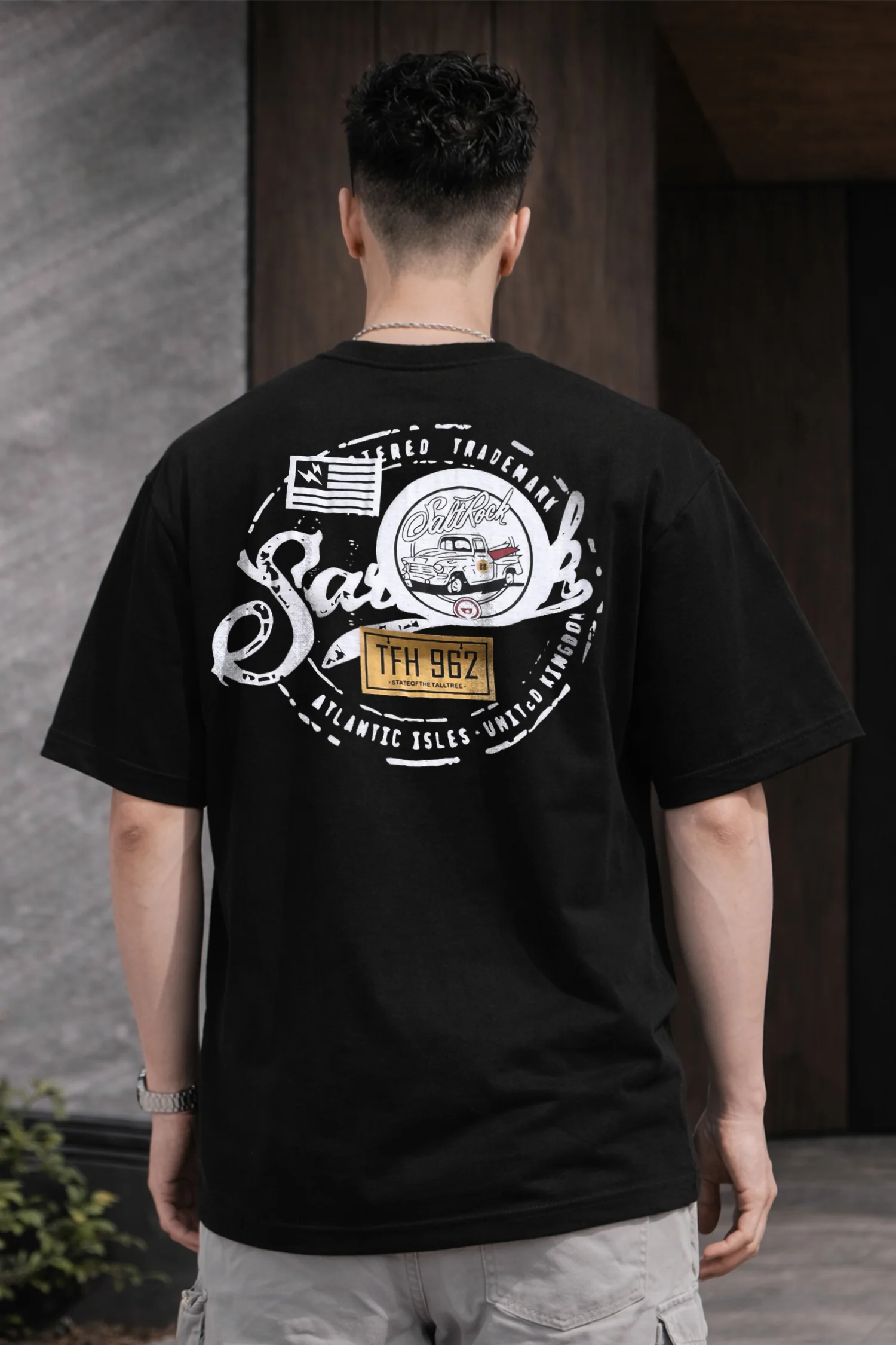 Turbo "Saltrock" Back Design Oversize Tee - Image 6