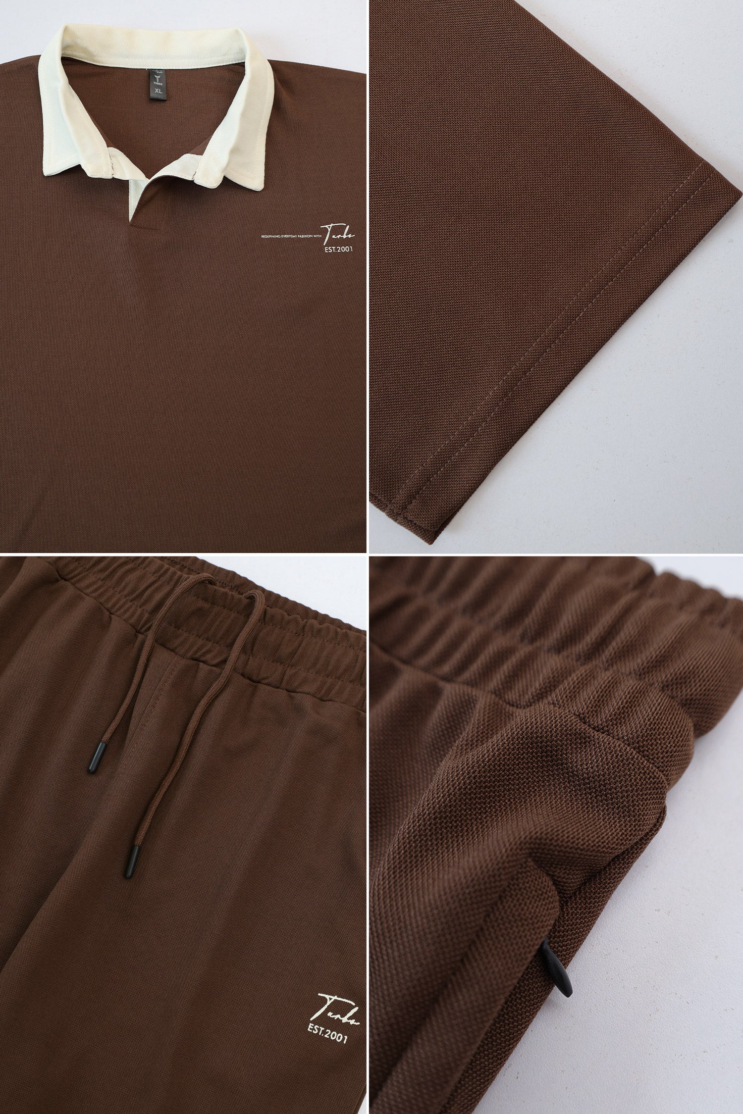 Turbo Everyday Redefining Style Men's Co-Ord Set In Brown - Image 4