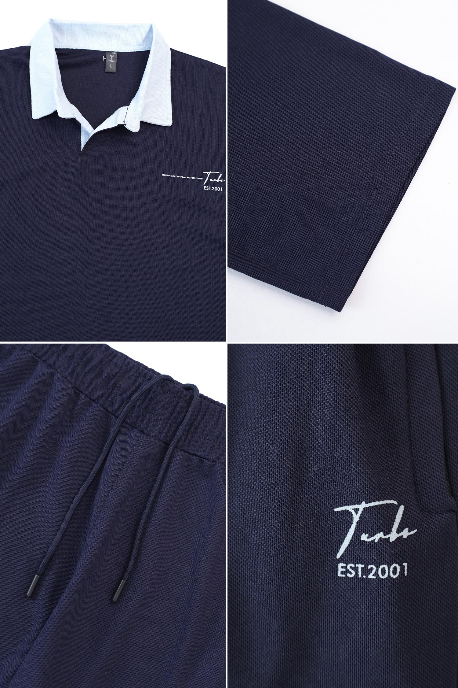 Turbo Everyday Redefining Style Men's Co-Ord Set In Dark Navy - Image 4