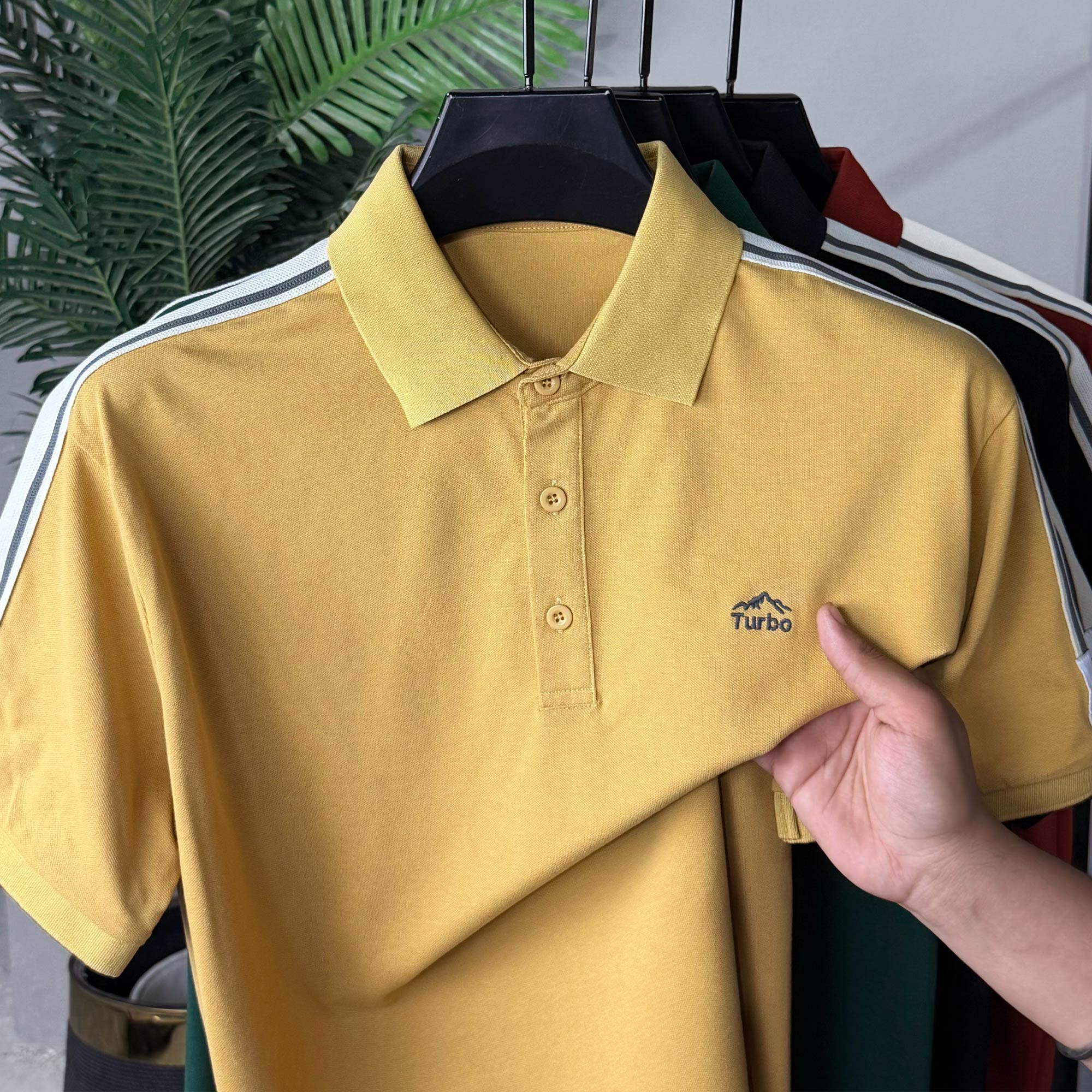 Turbo Exclusive Emerald Men's Polo T-Shirt - Image 10