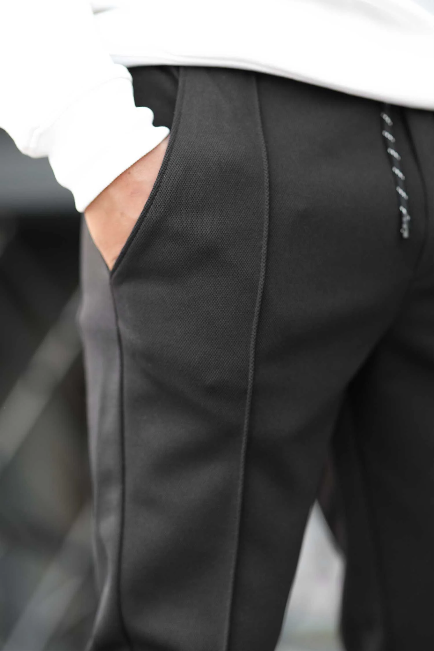 Turbo Fashion Smart Slim Fit Trouser In Black - Image 3