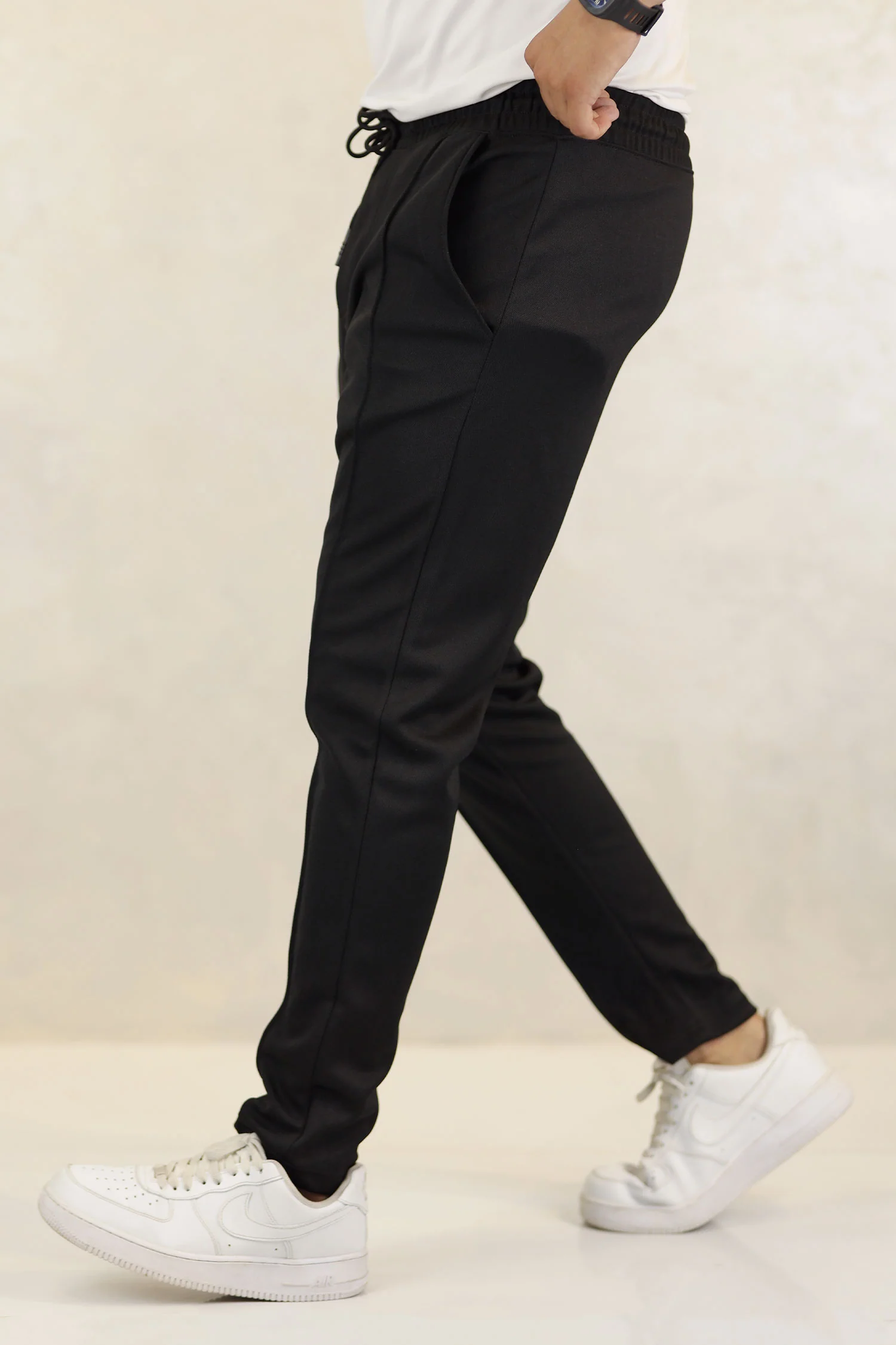 Turbo Fashion Smart Slim Fit Trouser In Black - Image 4