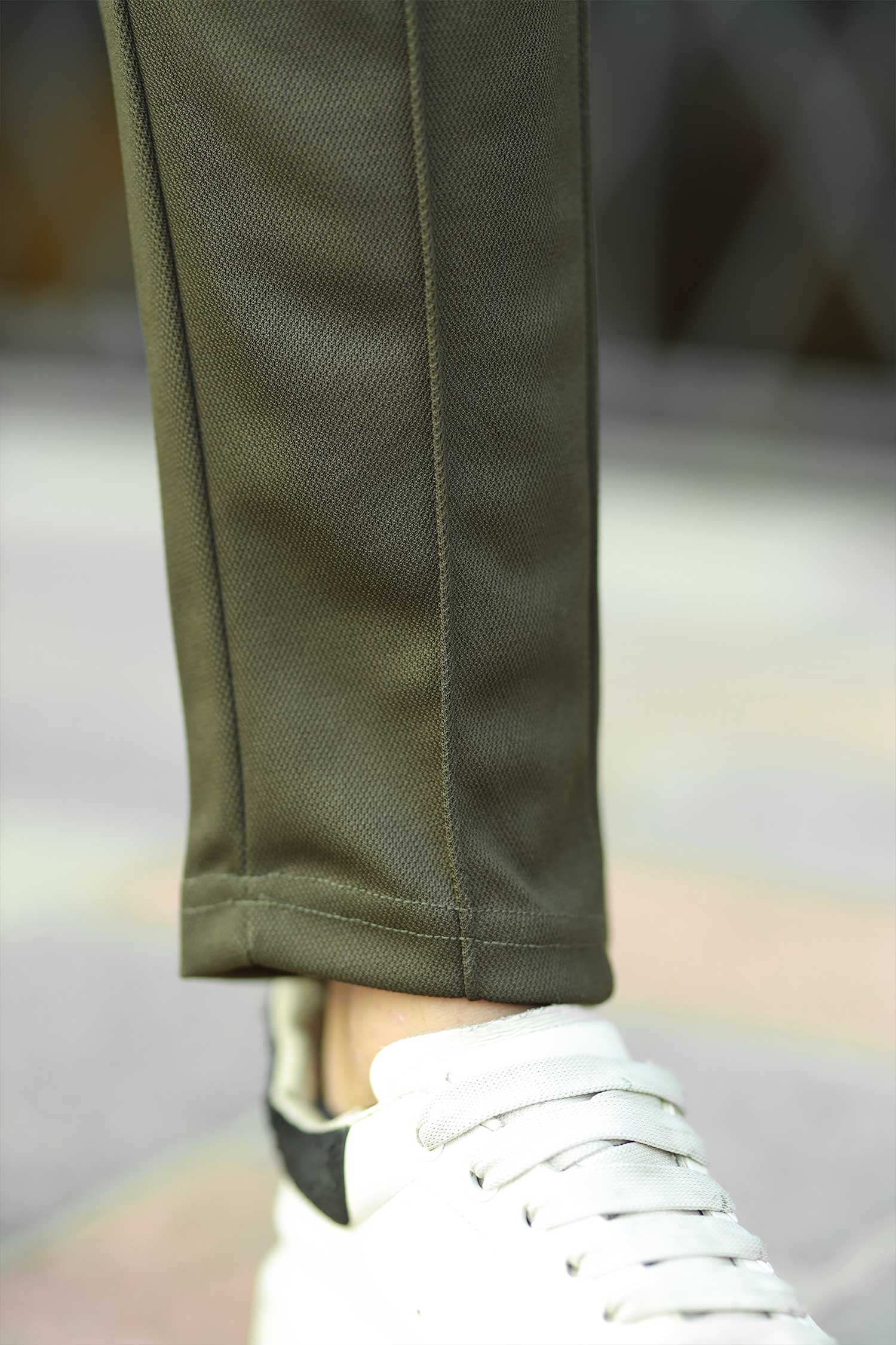 Turbo Fashion Smart Slim Fit Trouser In Olive - Image 3