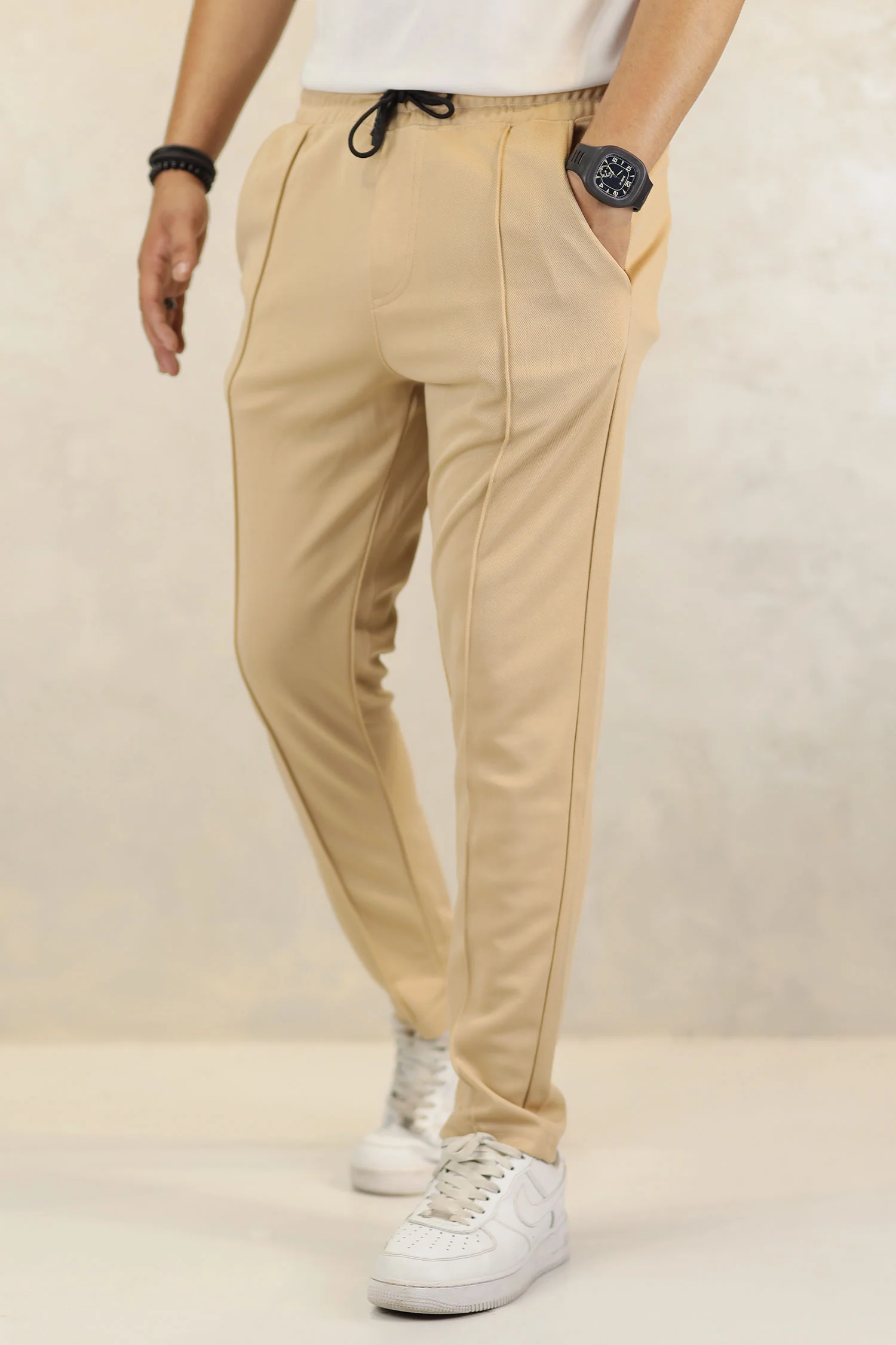 Turbo Fashion Smart Slim Fit Trouser In Skin - Image 3