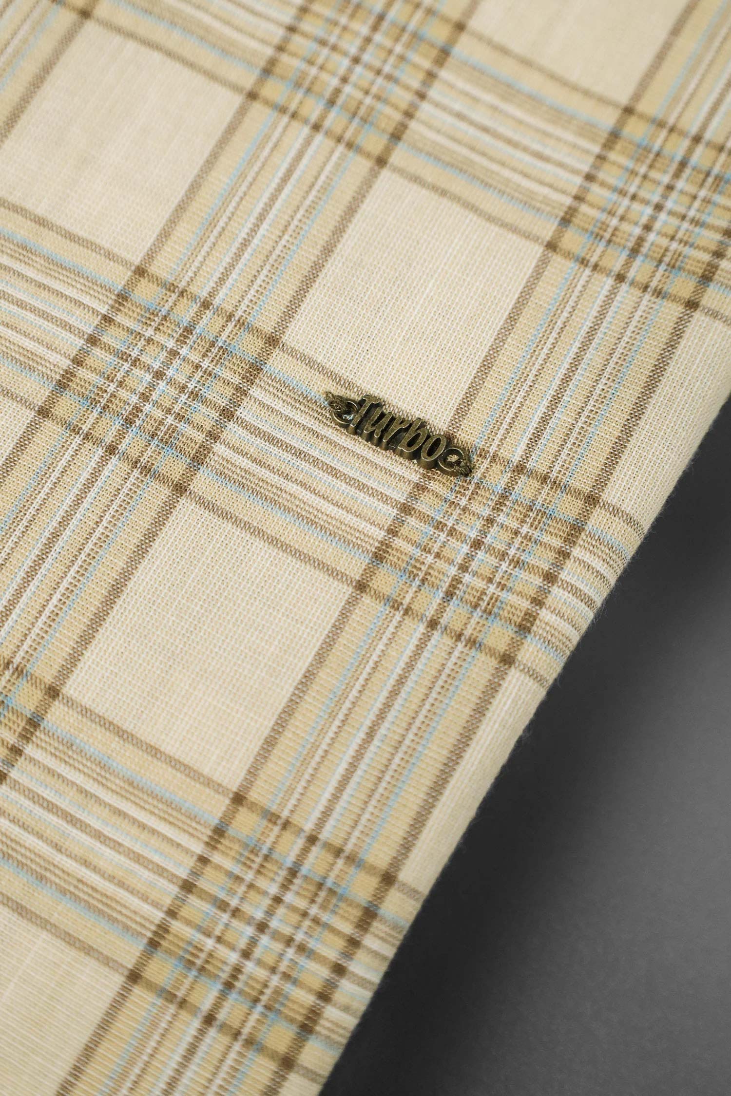 Turbo FearLess Checked Long Sleeve Cotton Casual Shirt - Image 7