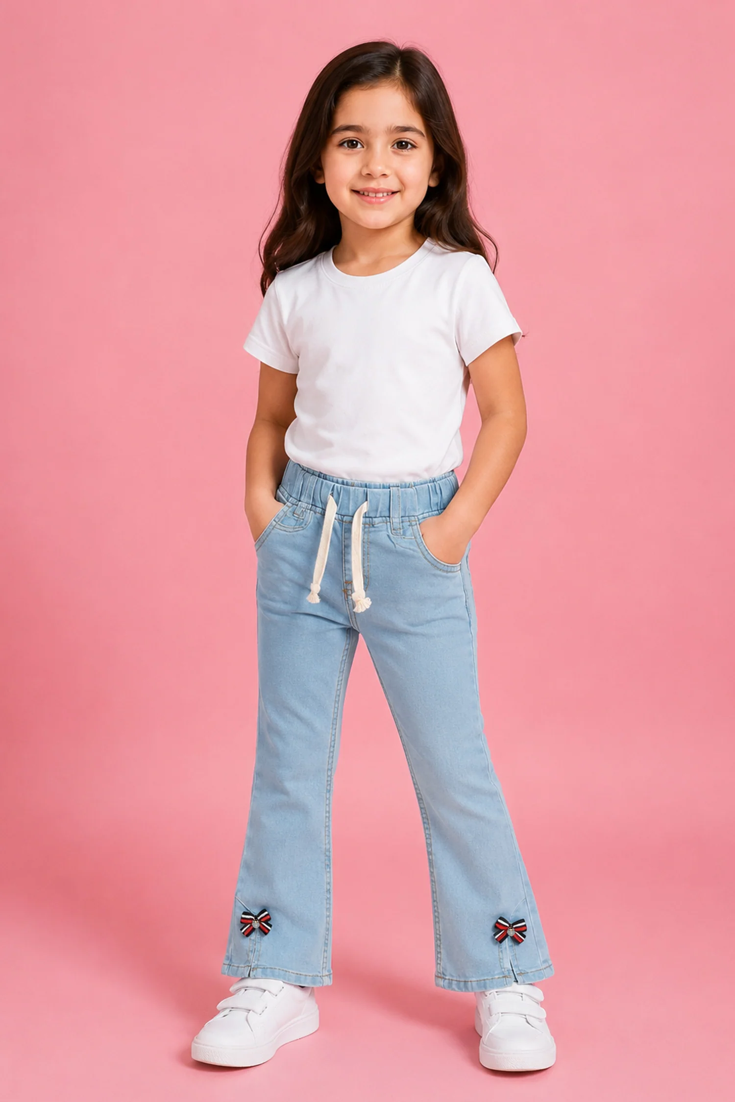 Turbo Bell Bottom Jeans For Girls - Image 2