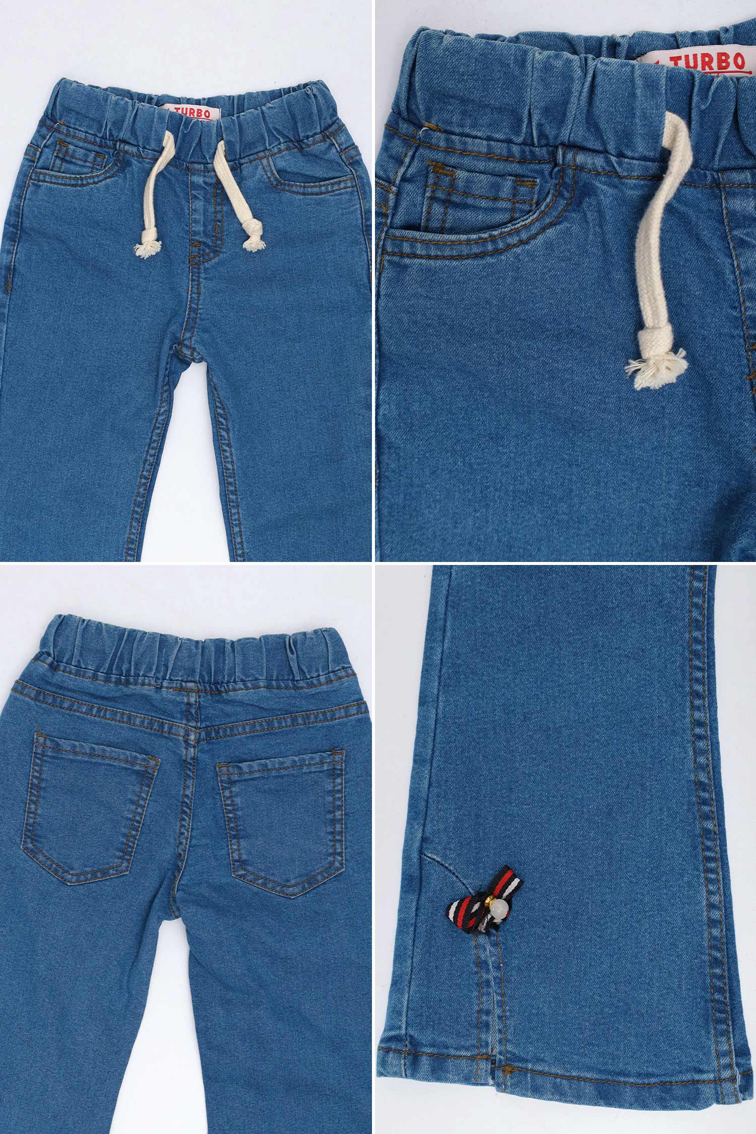 Turbo Bell Bottom Jeans For Girls - Image 6