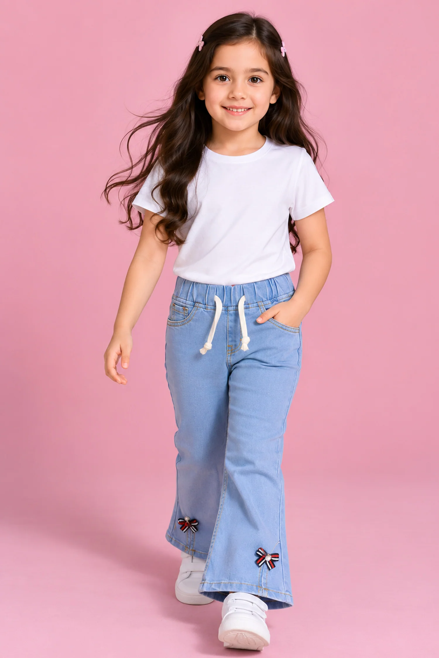 Turbo Bell Bottom Jeans For Girls - Image 8