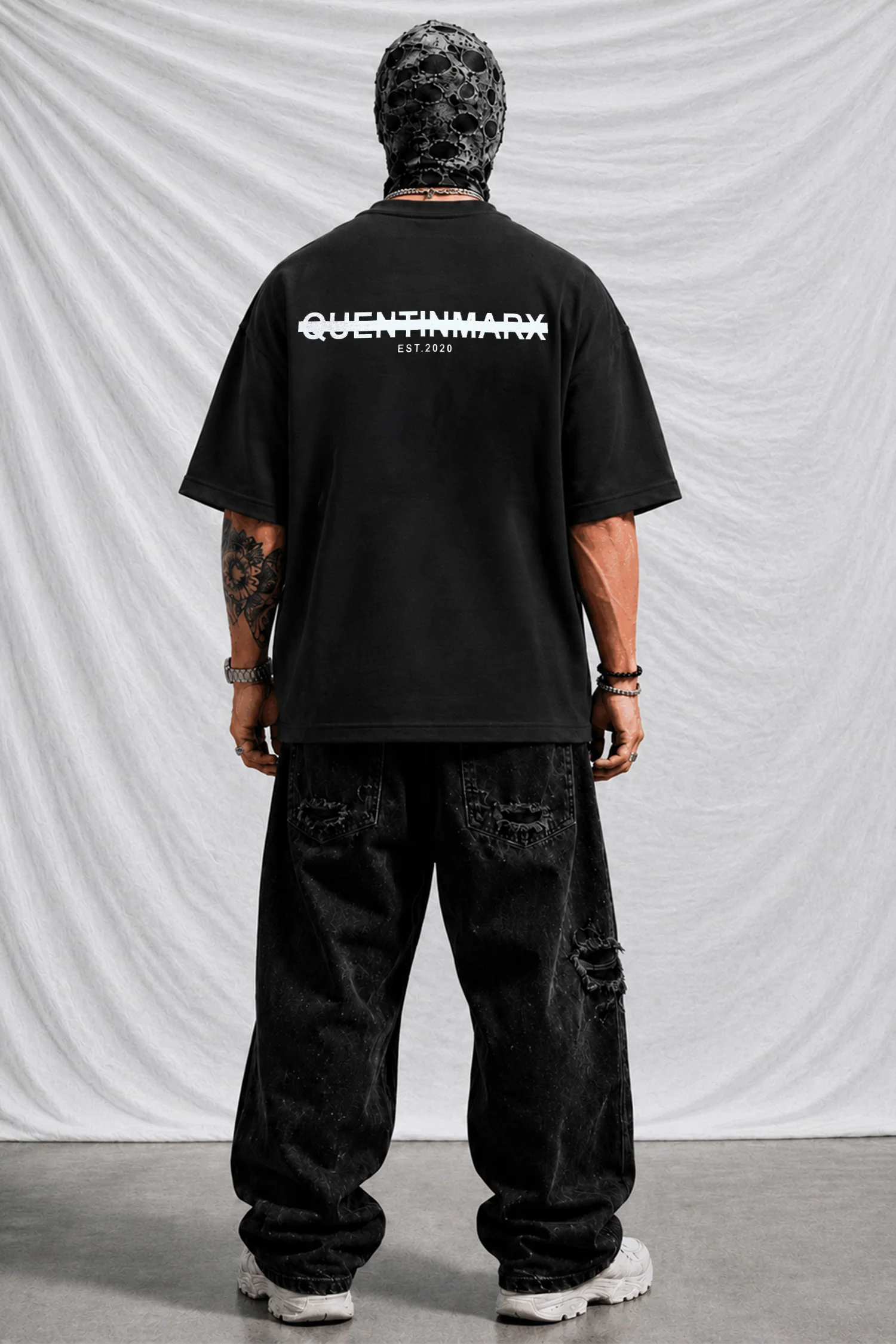 Turbo Forever Striving Oversize Men's Tee In Black - Image 2