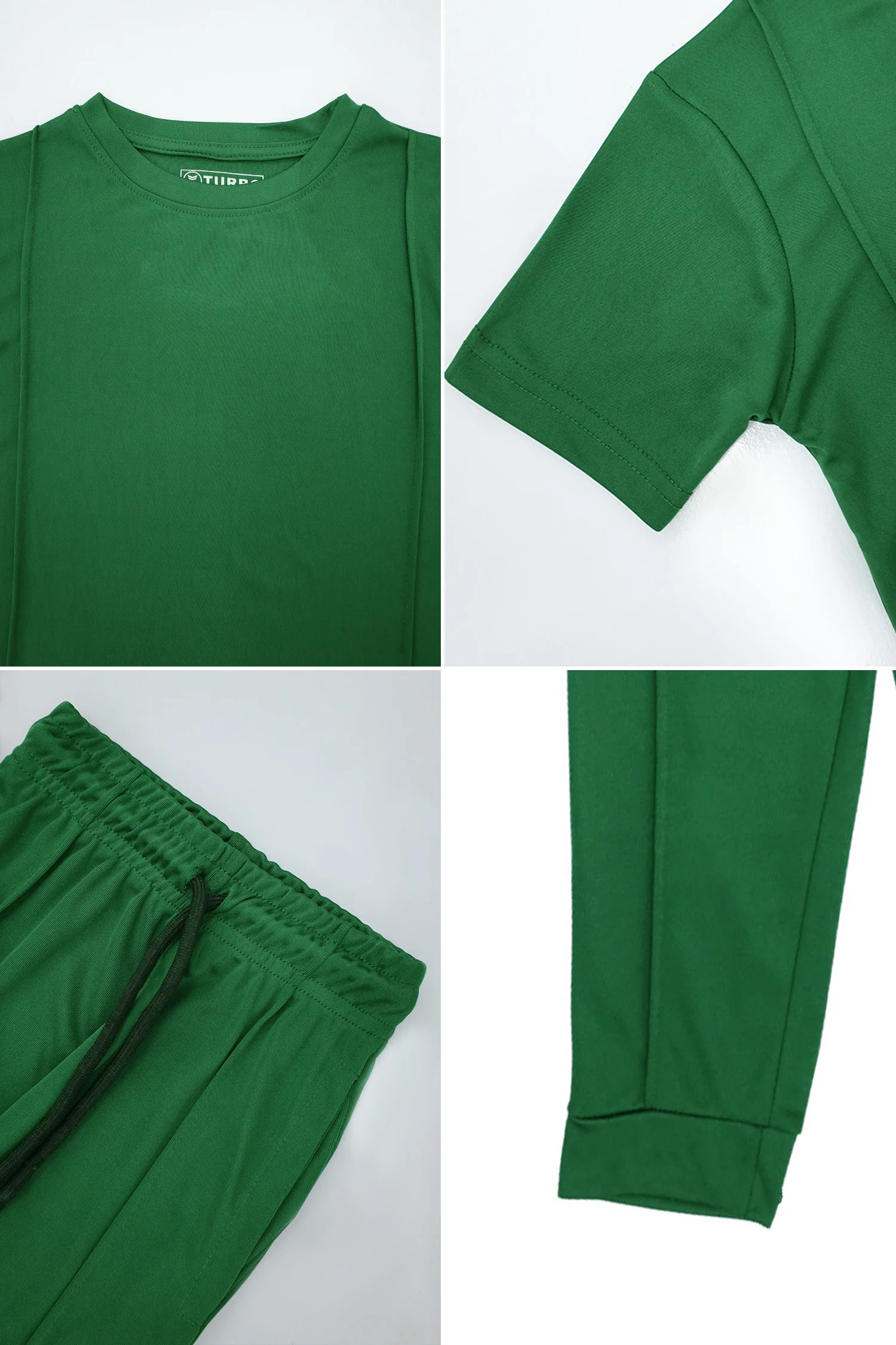 Turbo Front Line Younger Kids Tracksuit In Green - Image 3