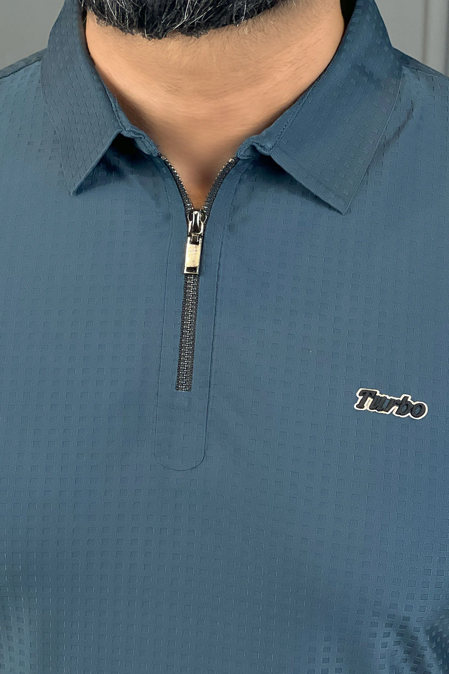 Turbo Holiday Outfit Stitchless Zip Style Men's Polo Shirt - Image 11