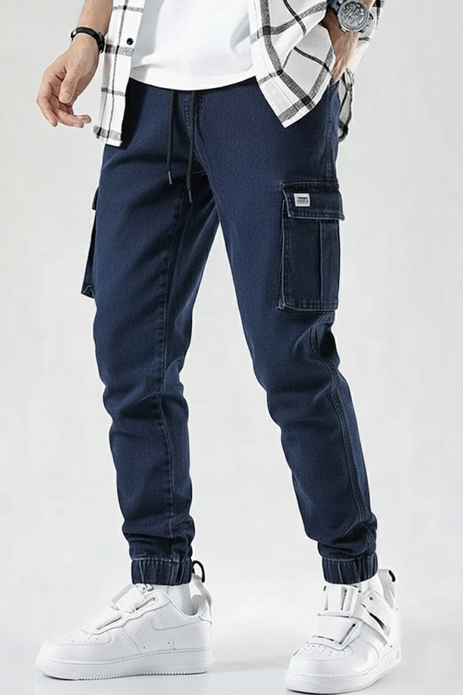 Turbo Jogging Pantalon Regular Homme Denim Jeans In Dark Navy