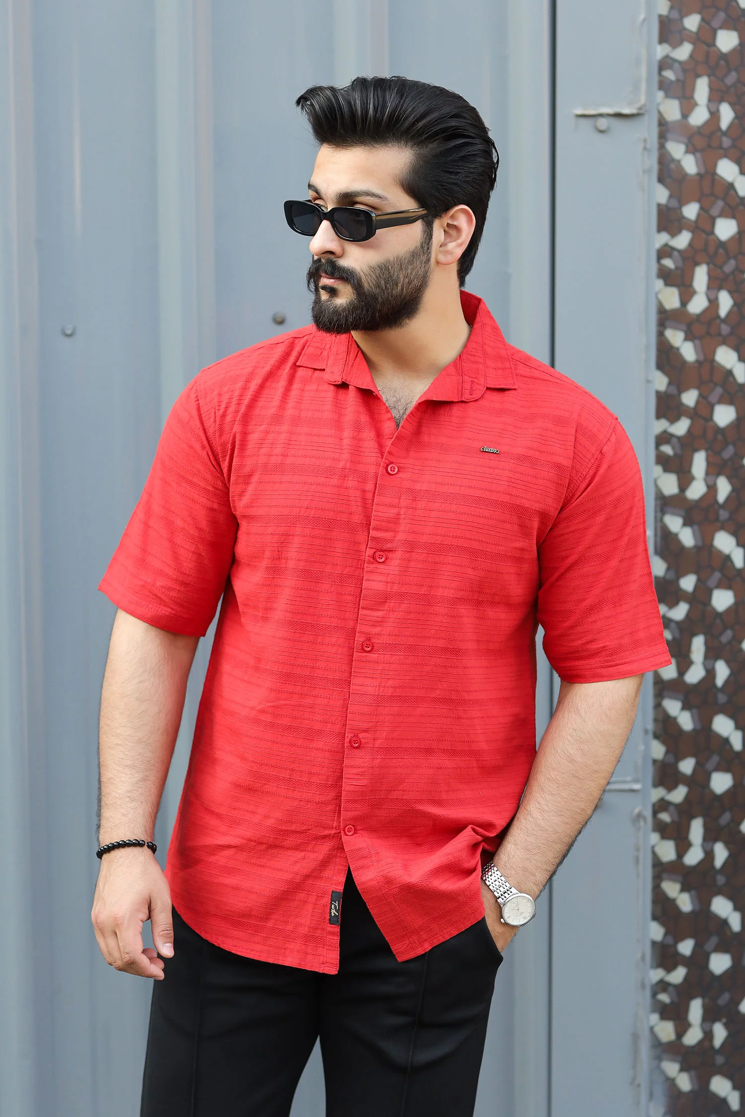 Turbo Knit Craft Crochet Casual Shirt - Image 5