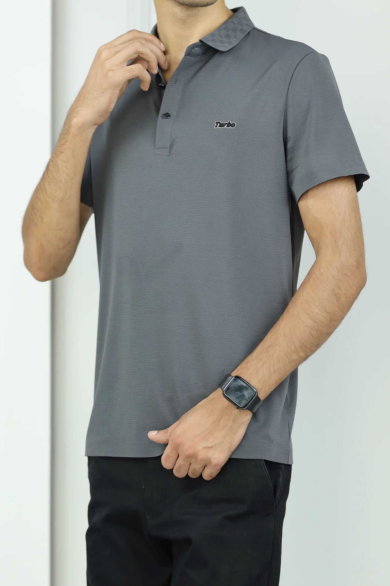 Turbo Luxury Breathable Stitchless Men's Polo Shirt - Image 9