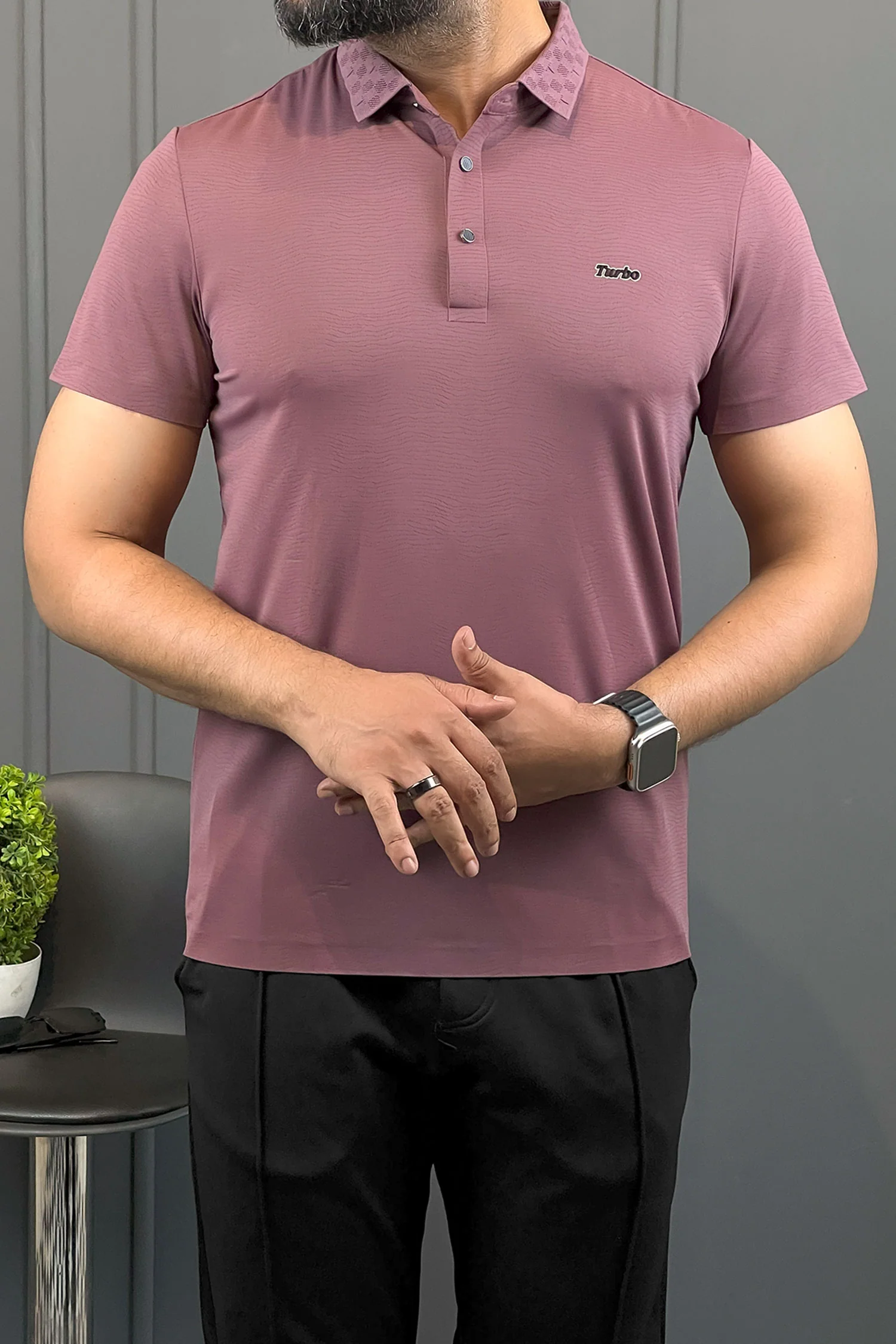 Turbo Luxury Breathable Stitchless Men's Polo Shirt - Image 12