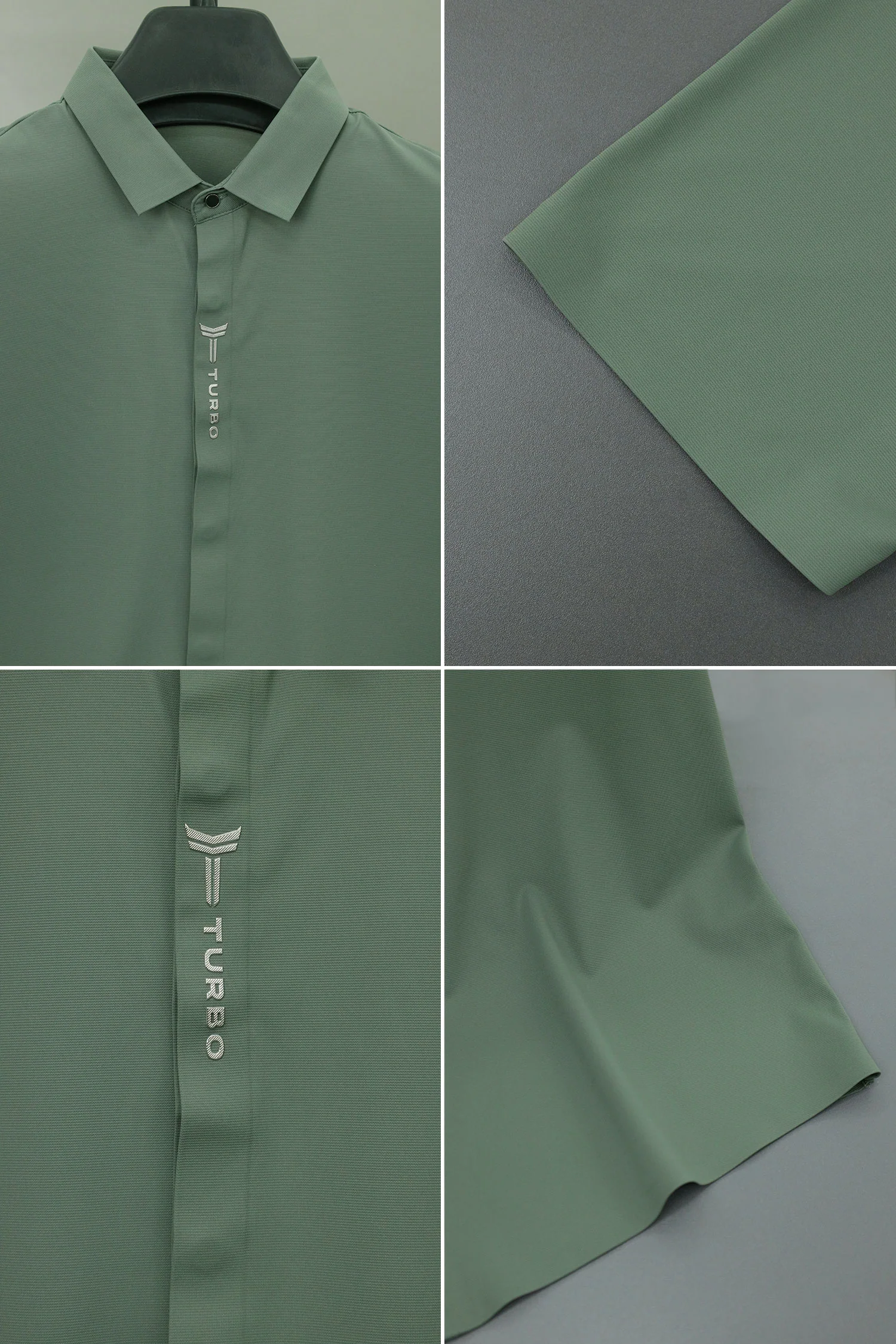 Turbo Luxury Textured Summer Casual Shirt* - Image 12