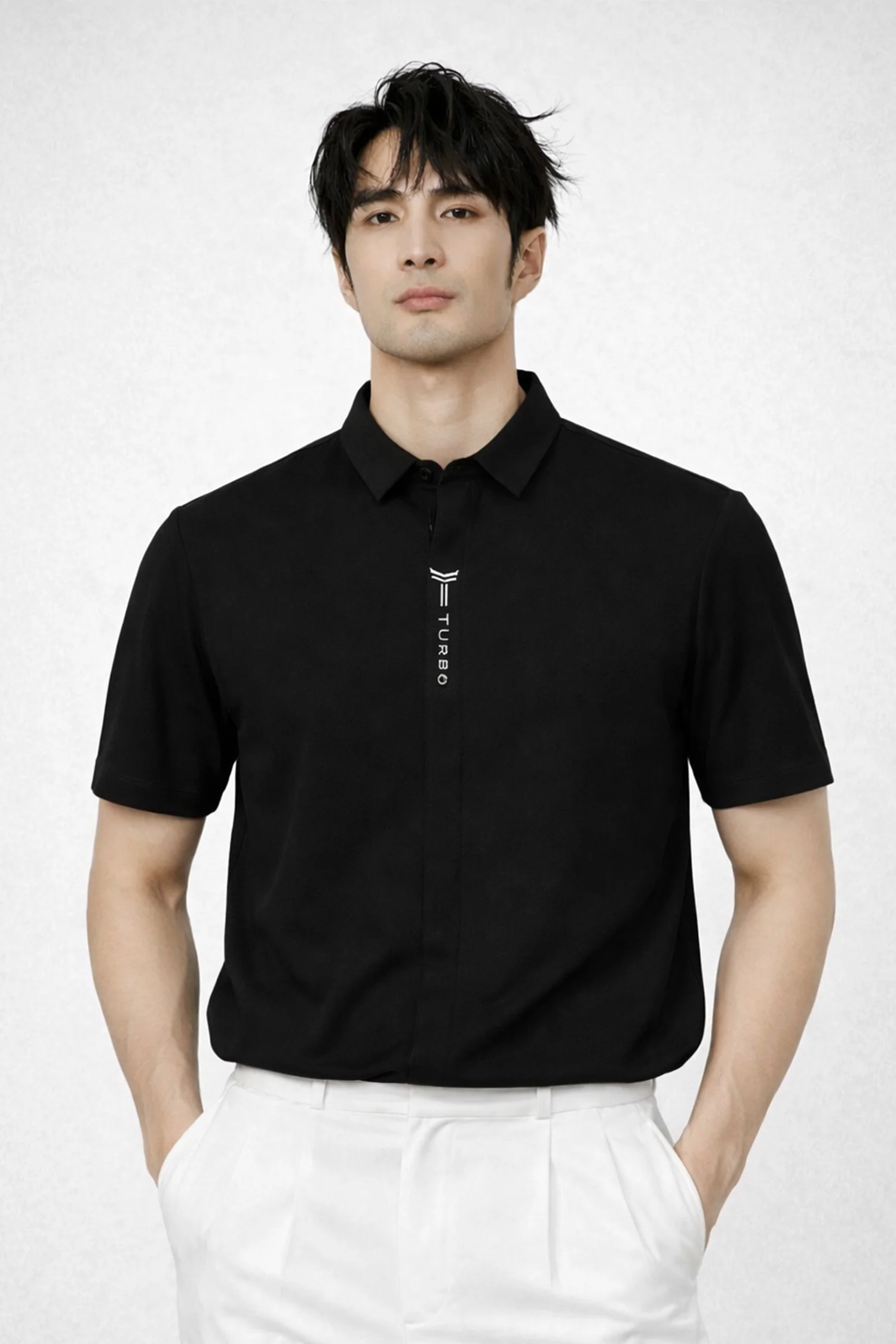 Turbo Luxury Textured Summer Casual Shirt* - Image 4