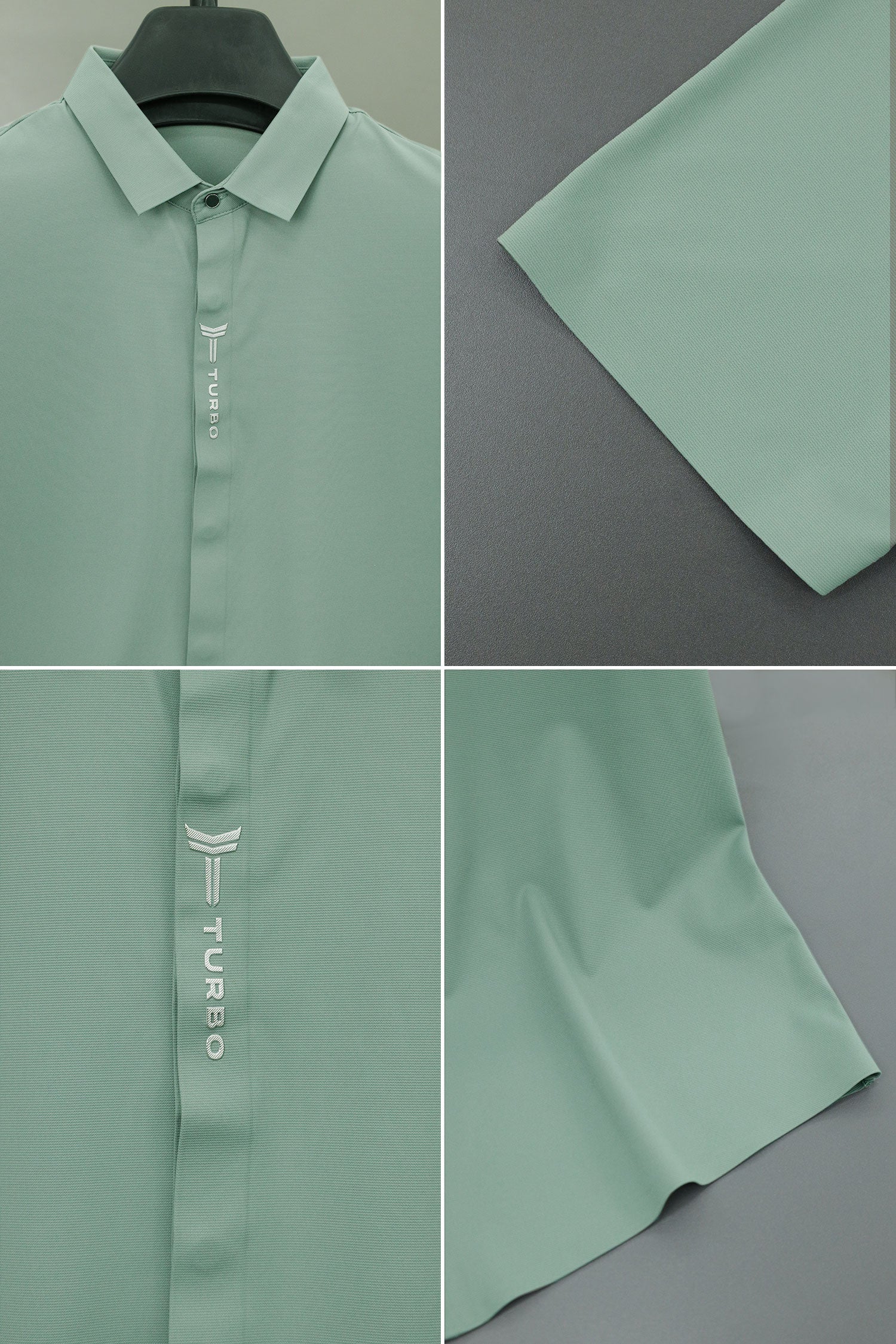 Turbo Luxury Textured Summer Casual Shirt* - Image 9