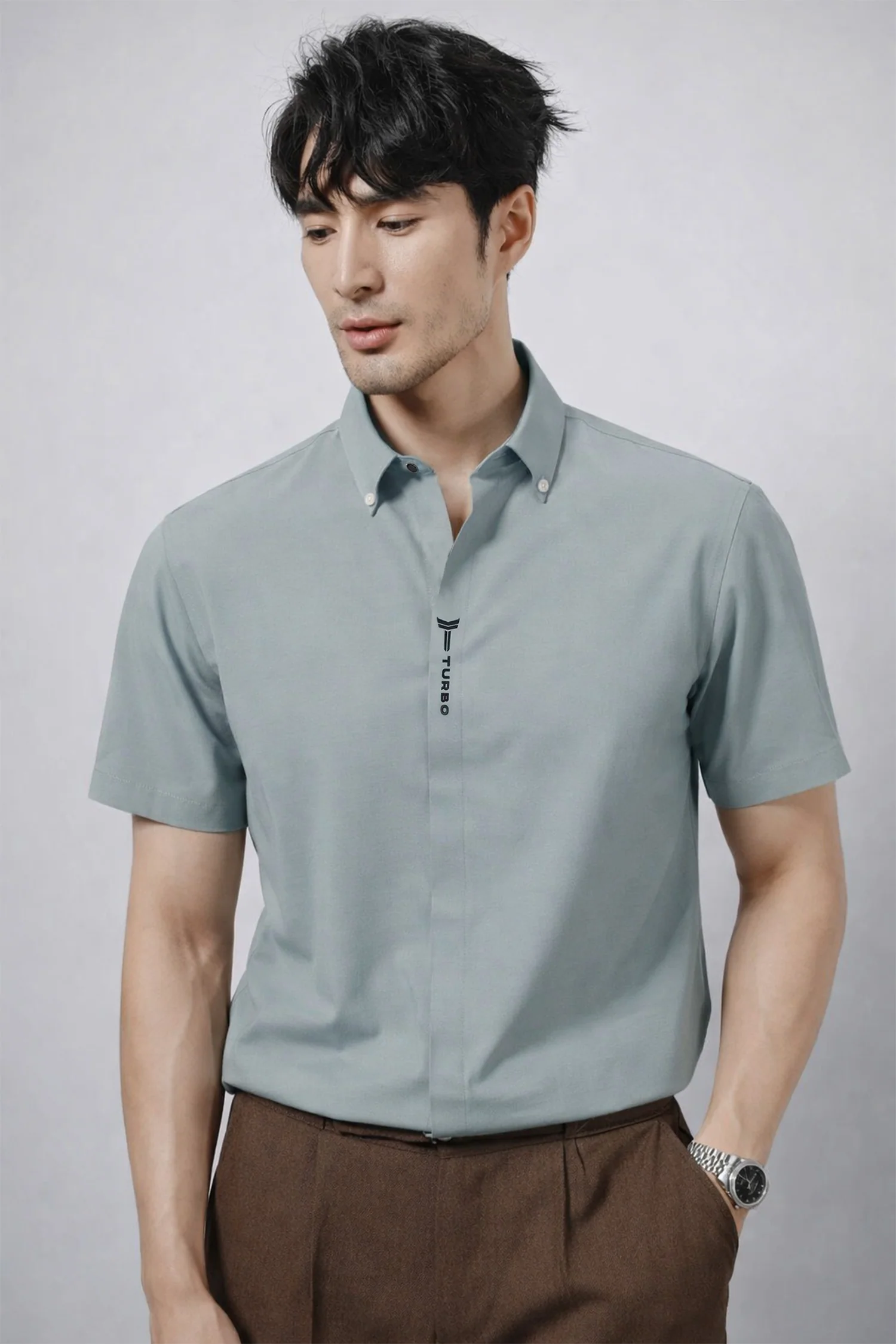 Turbo Men’s Elegant Casual Collar Shirt - Image 10