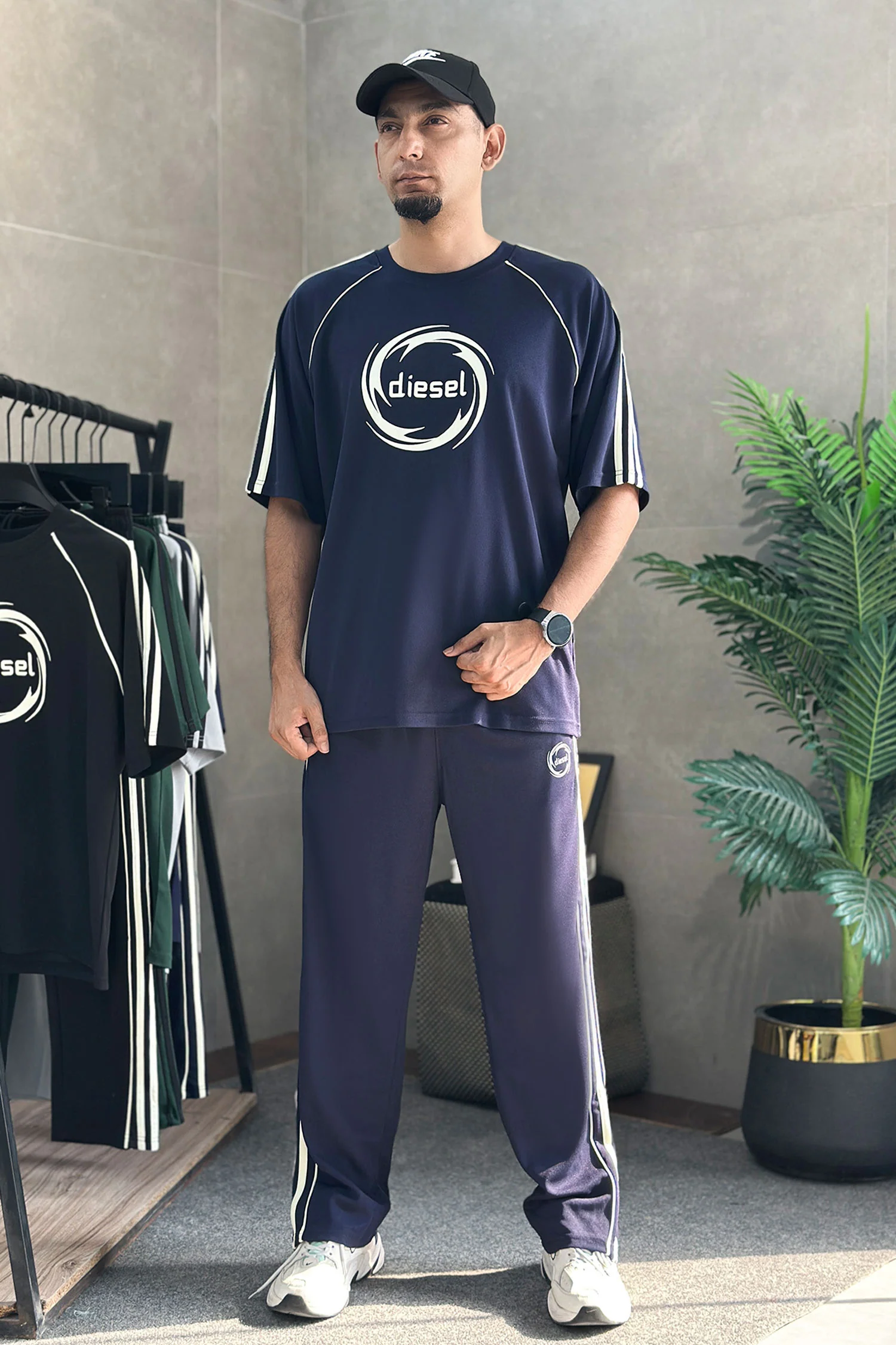 Desel Bruseant Side Striped Men's Tracksuit
