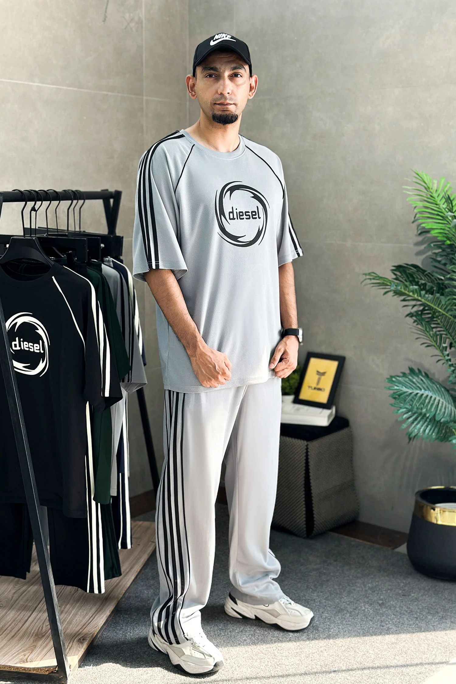 Desel Bruseant Side Striped Men's Tracksuit - Image 14