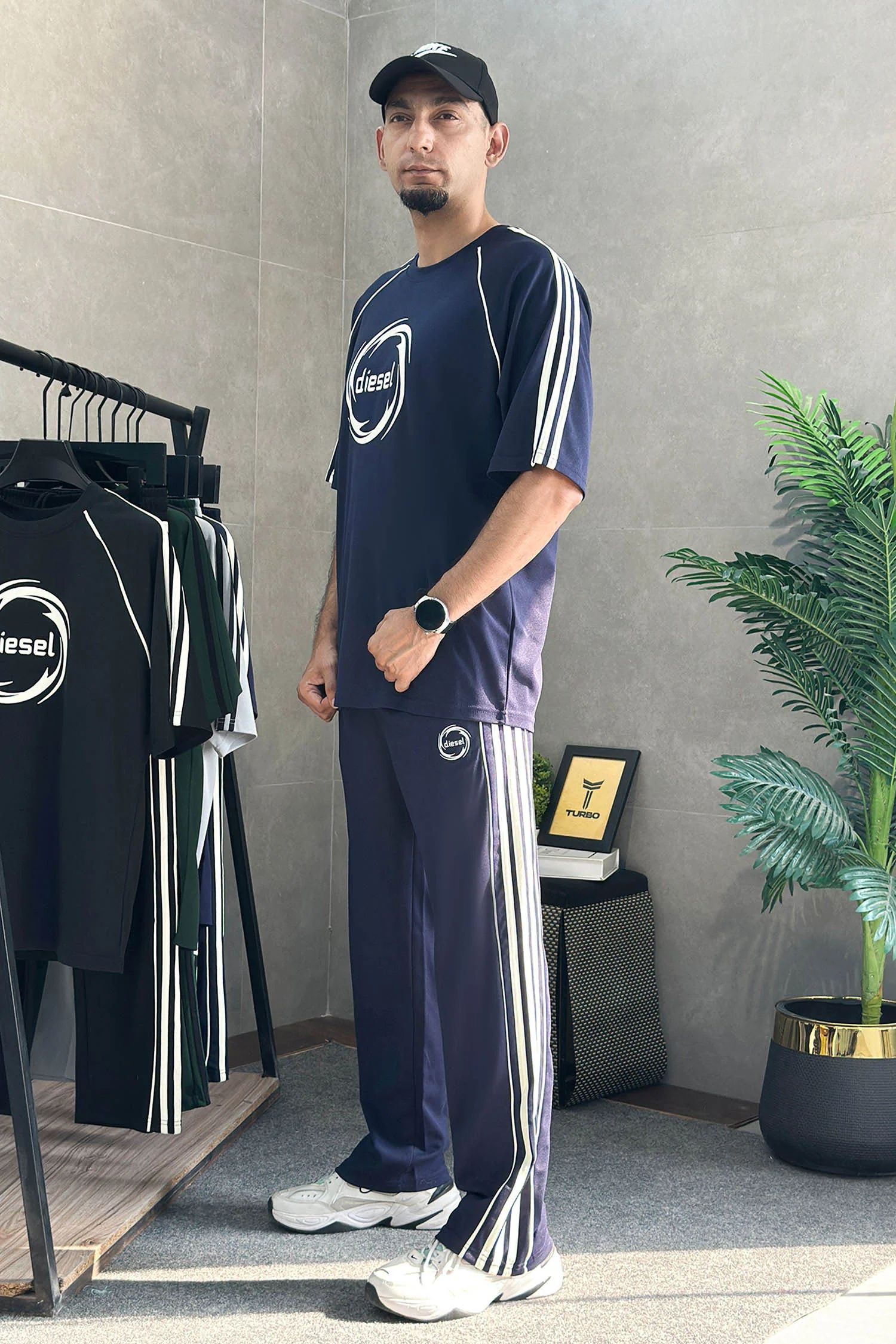 Desel Bruseant Side Striped Men's Tracksuit - Image 2