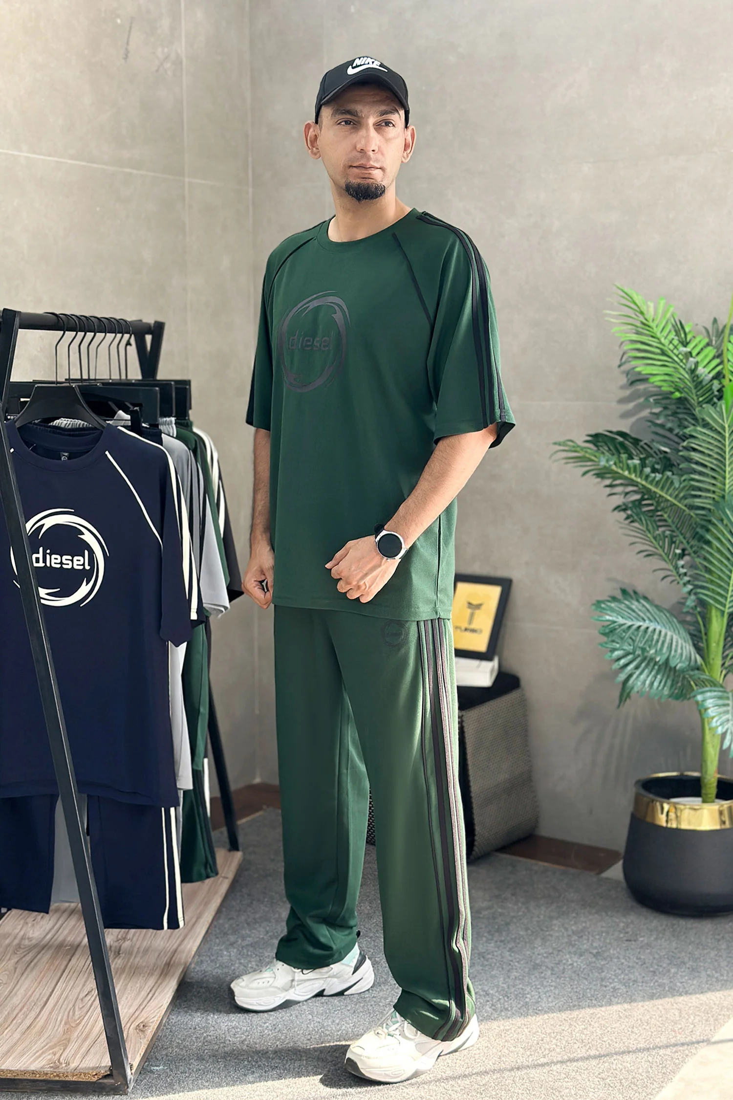 Desel Bruseant Side Striped Men's Tracksuit - Image 6