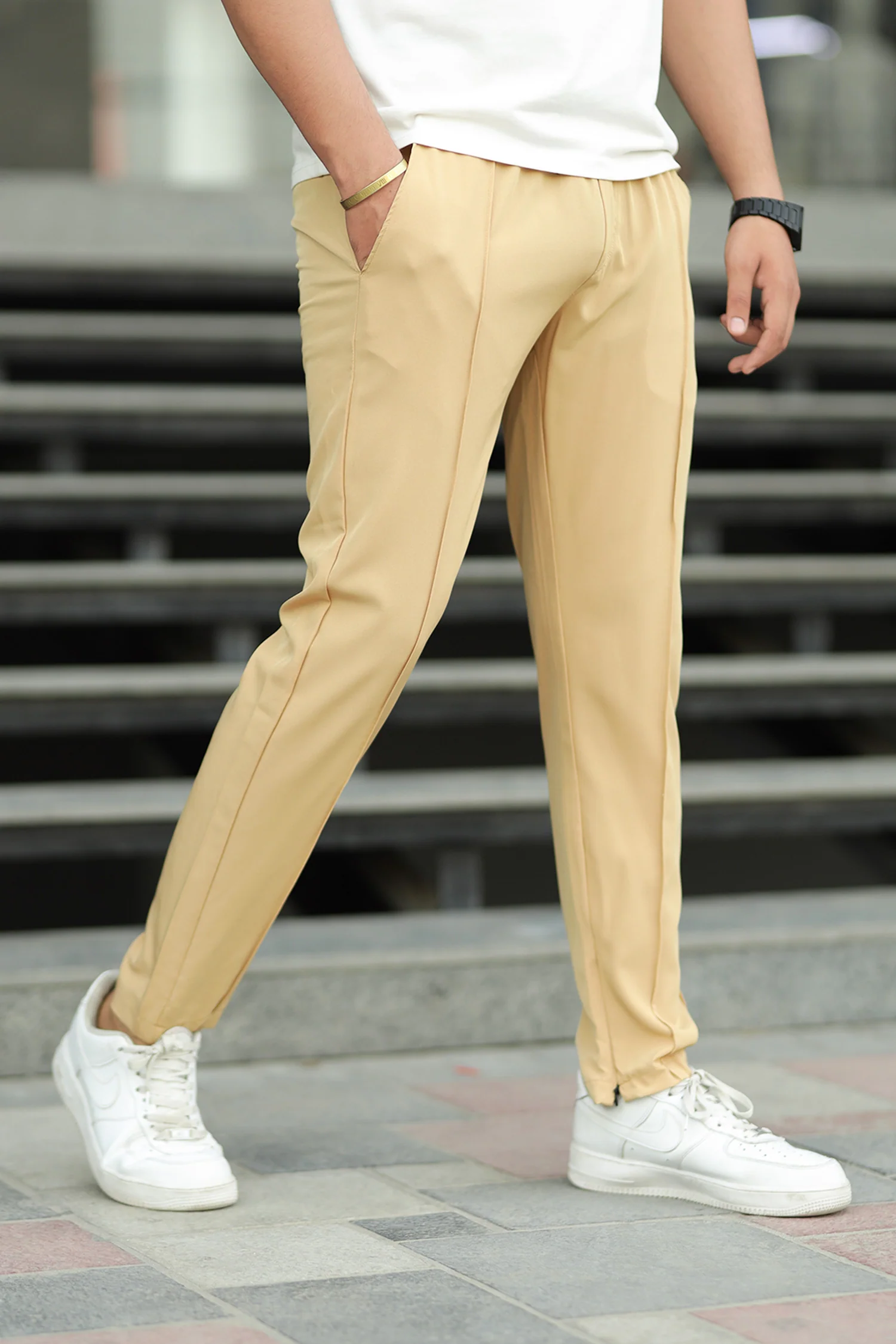 Turbo Micron Swift-Line Panel Trouser In Light Camel - Image 3