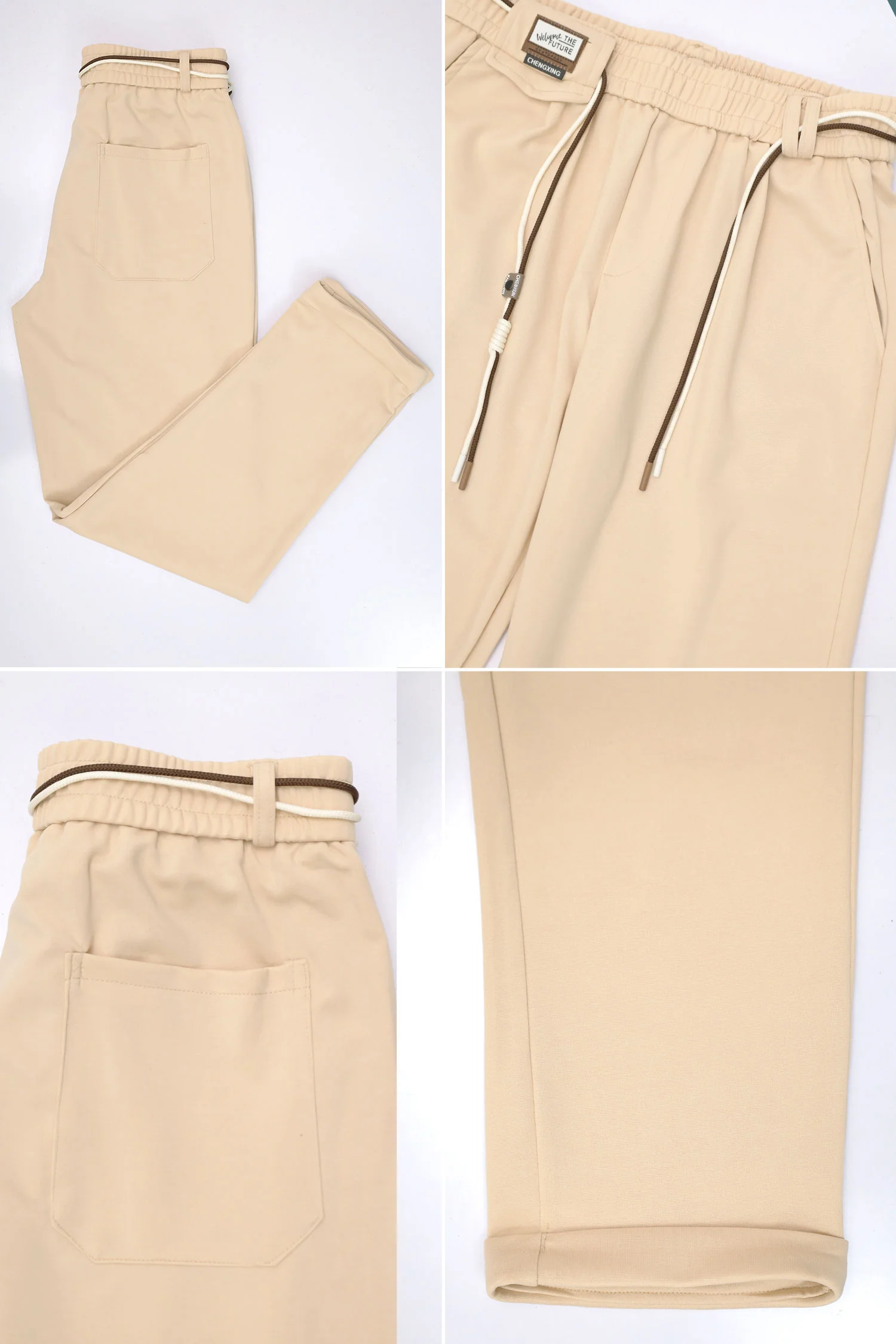 Turbo Midrise Dual Drawstring Trouser In Skin - Image 3