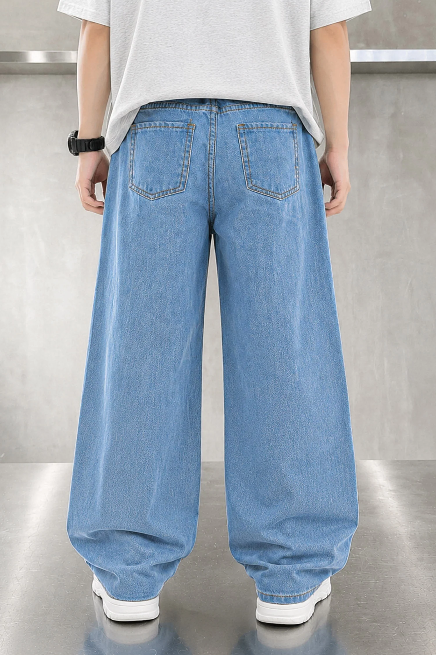 Turbo Durable Toddler Denim Baggy Jeans For Boys - Image 2