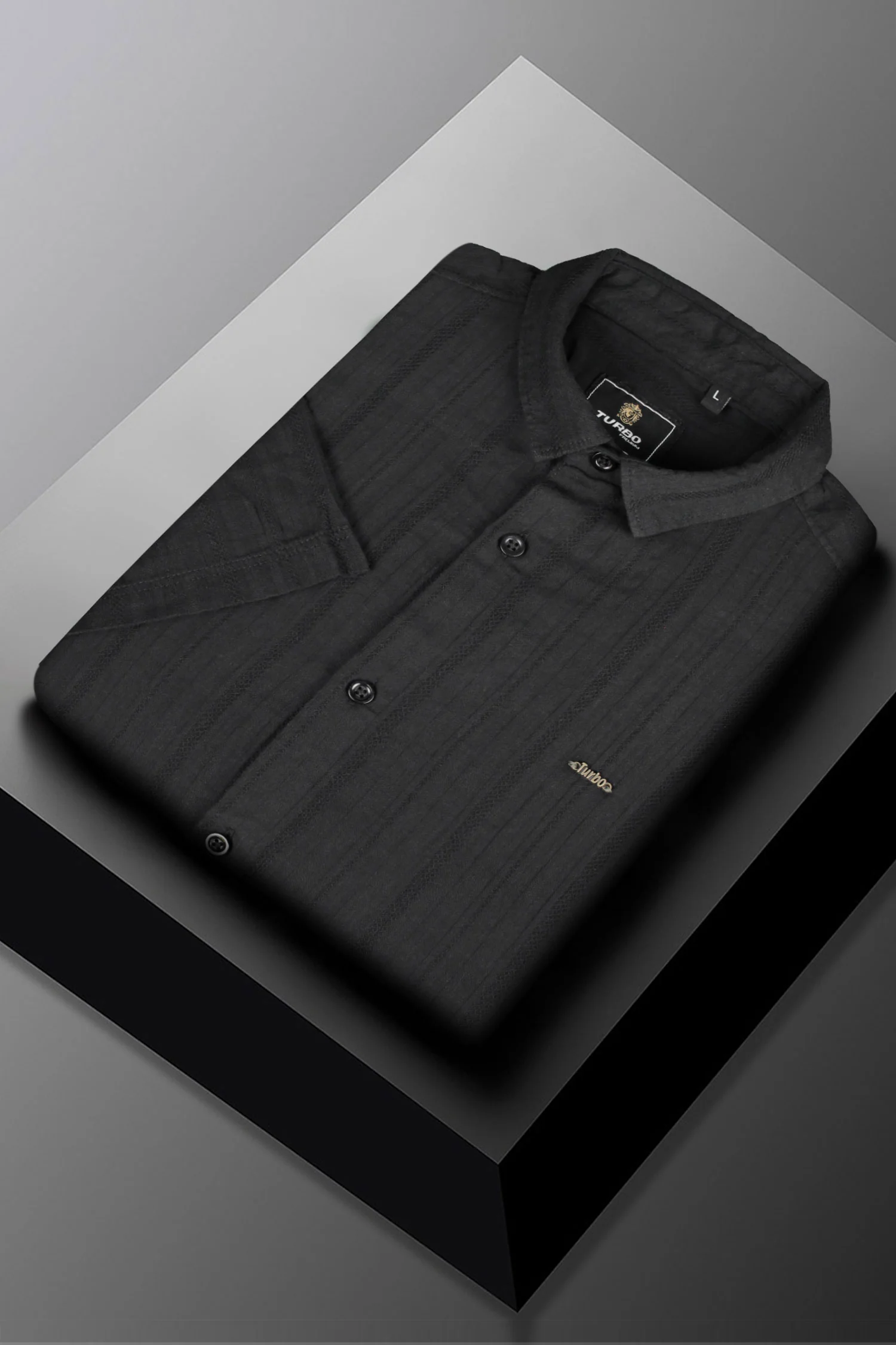 Turbo Minimalist Design Half Sleeve Casual Shirt - Image 6