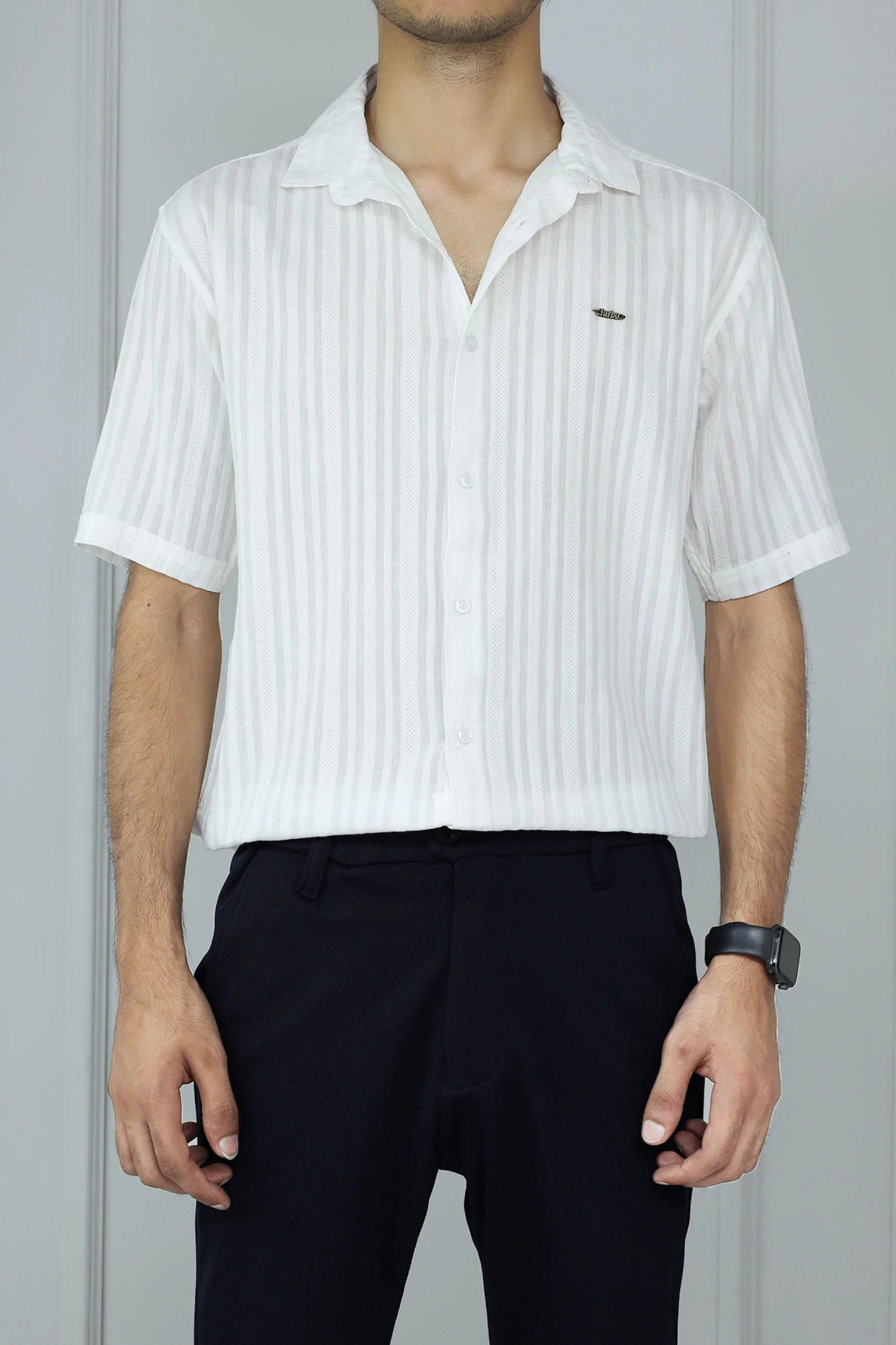 Turbo Minimalist Design Half Sleeve Casual Shirt - Image 10
