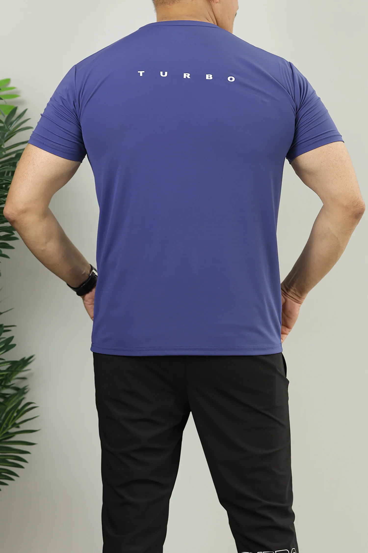 Turbo Multi-Sport Versatile Performance Dry-Fit Tee In Navy Blue - Image 3