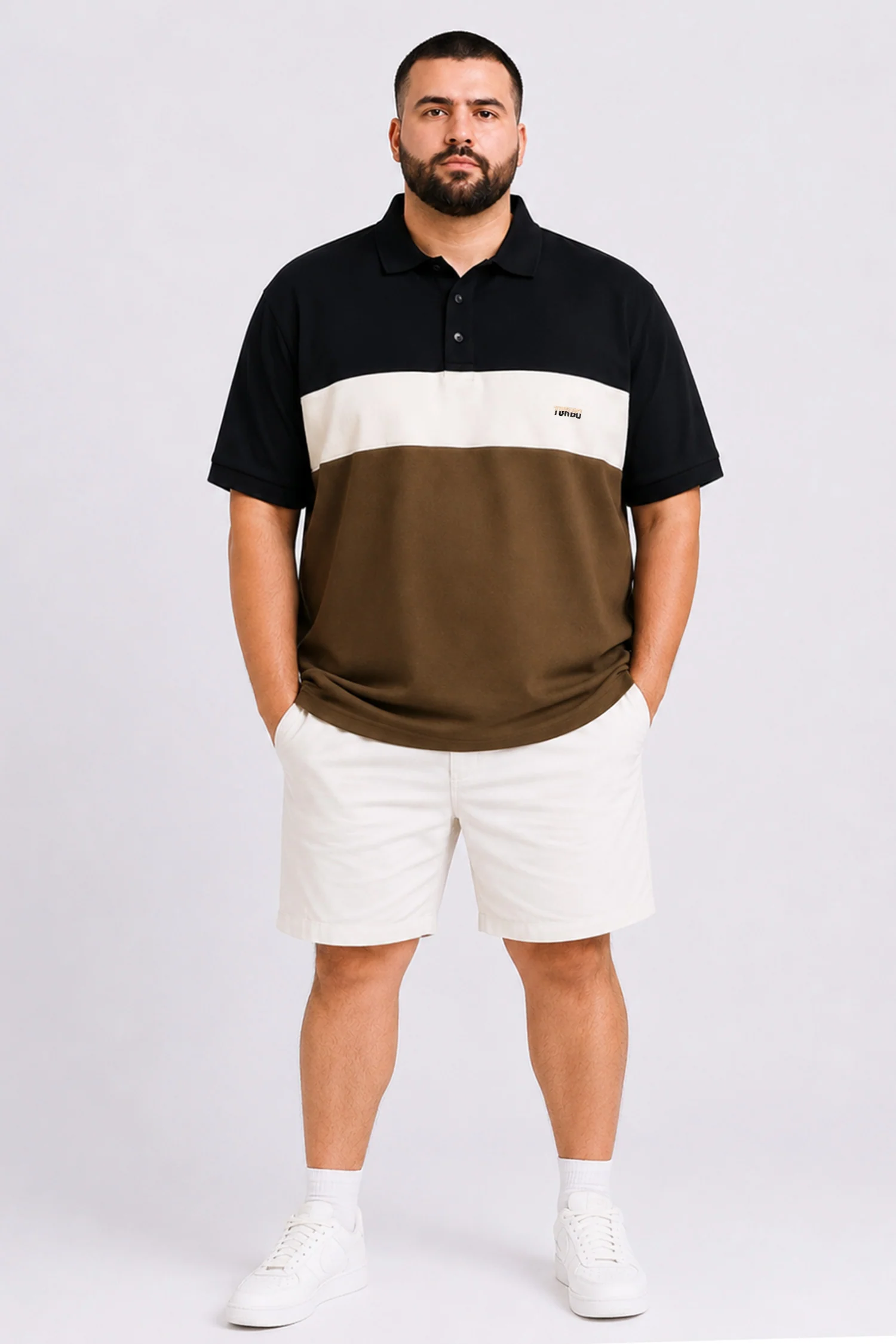 Turbo Panel Style Big & Tall Men's Polo Shirt - Image 7