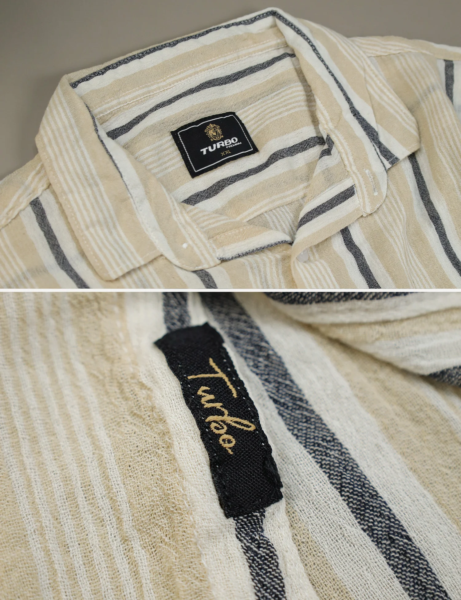 Turbo Patterned Lining Style Casual Shirt - Image 6