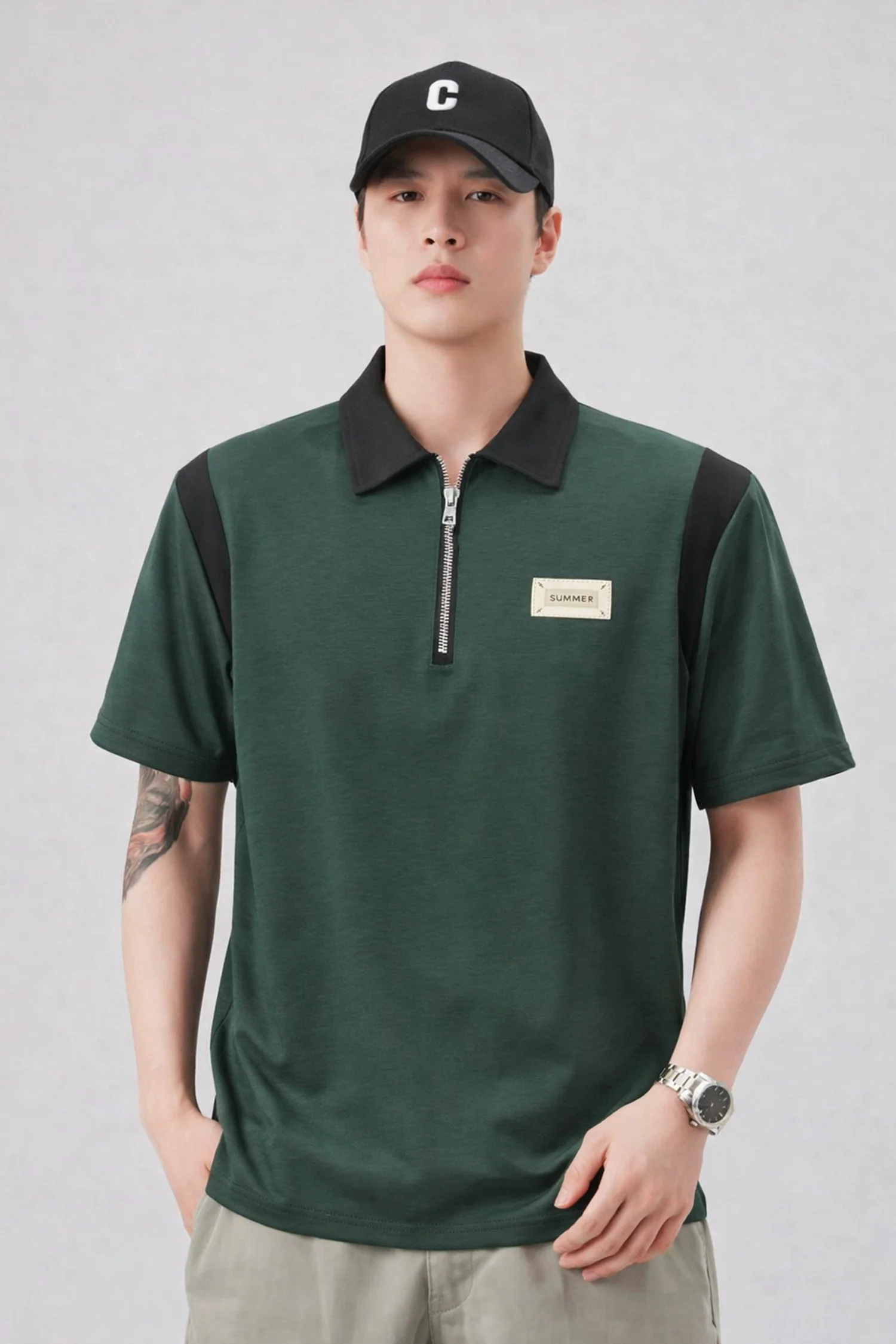 Turbo Performance Cut Men's Polo Shirt In Dark Green